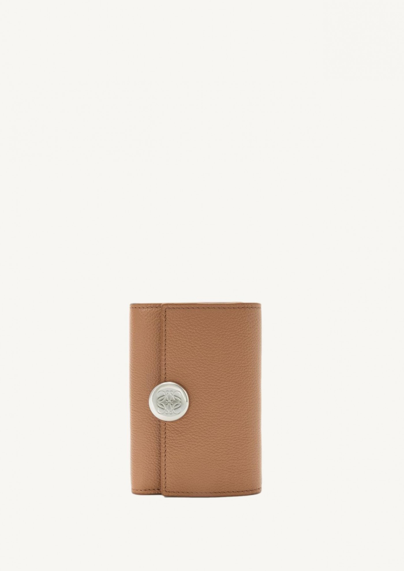 Petit portefeuille vertical Pebble mocha