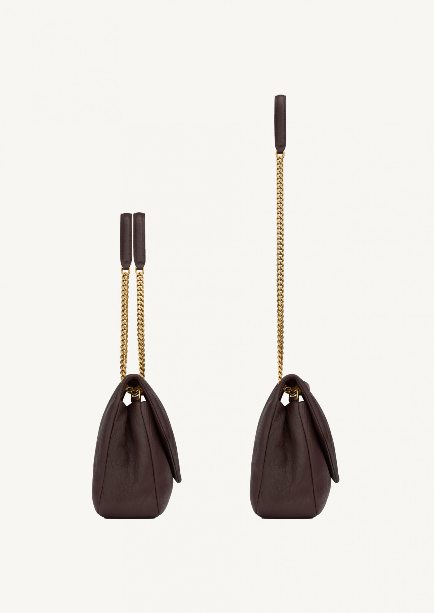 Large Calypso chocolat Saint Laurent