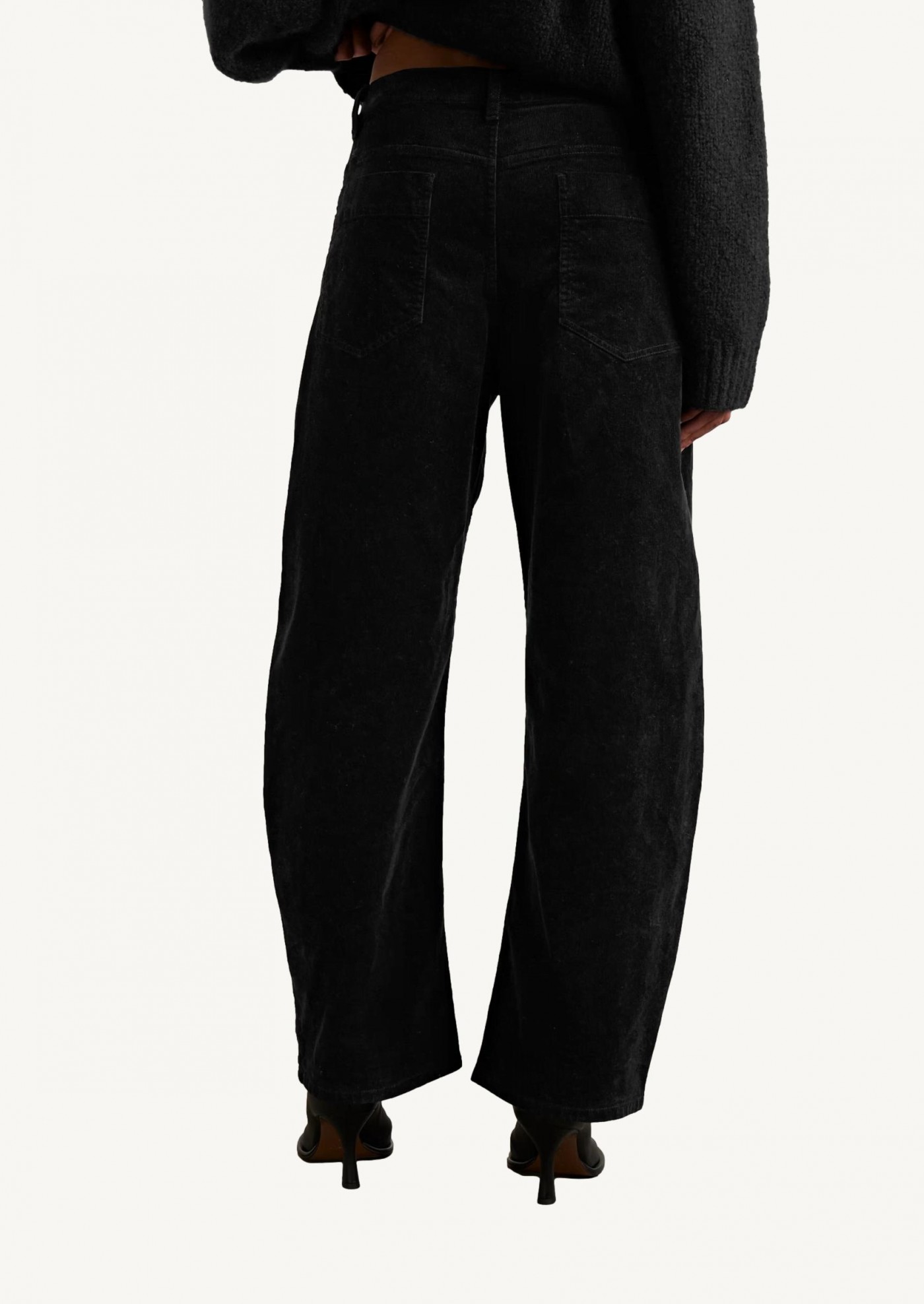 Pantalon Tribeca en velours côtelé noir Nili Lotan