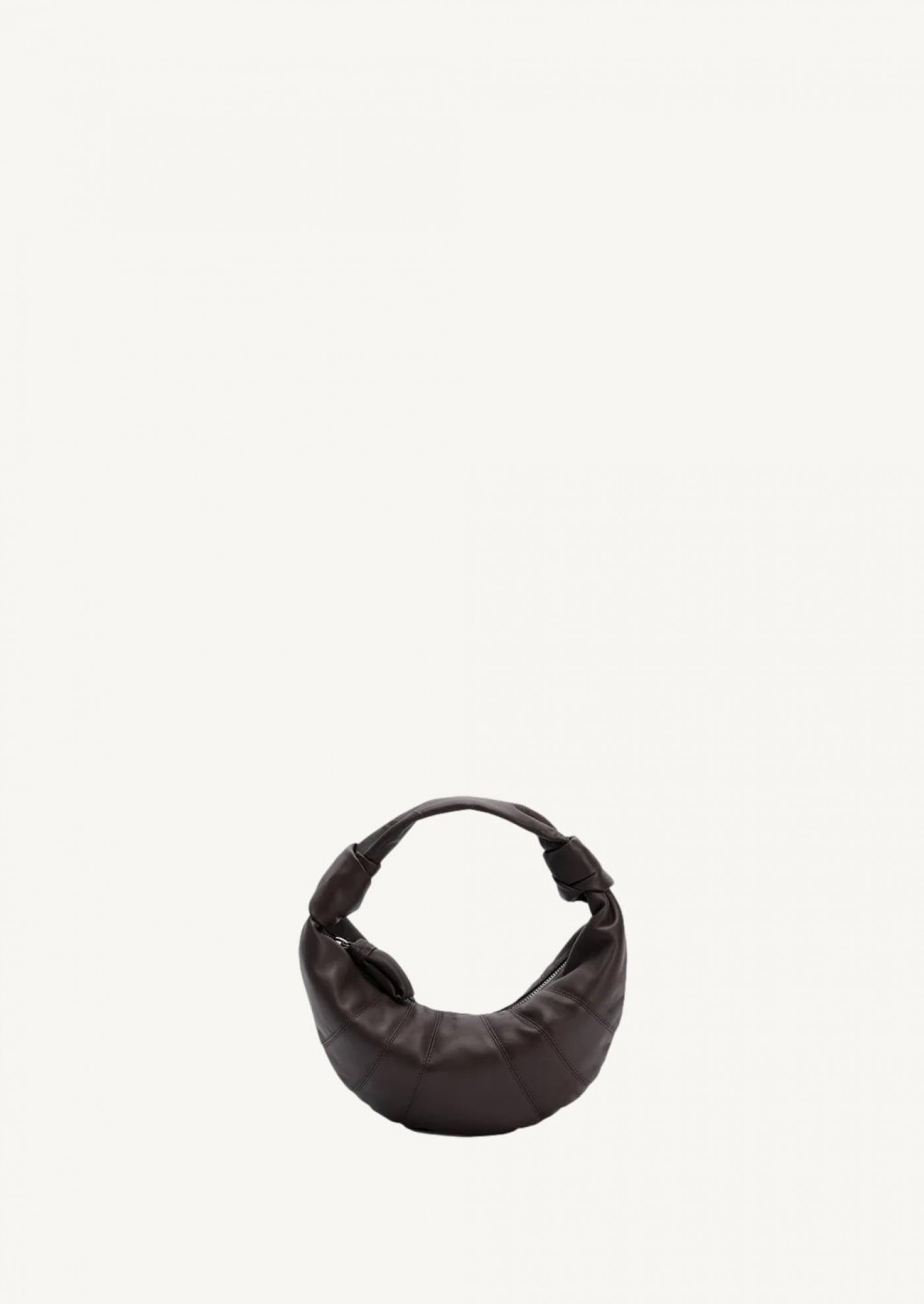 Mini Fortune Croissant marron foncé Lemaire