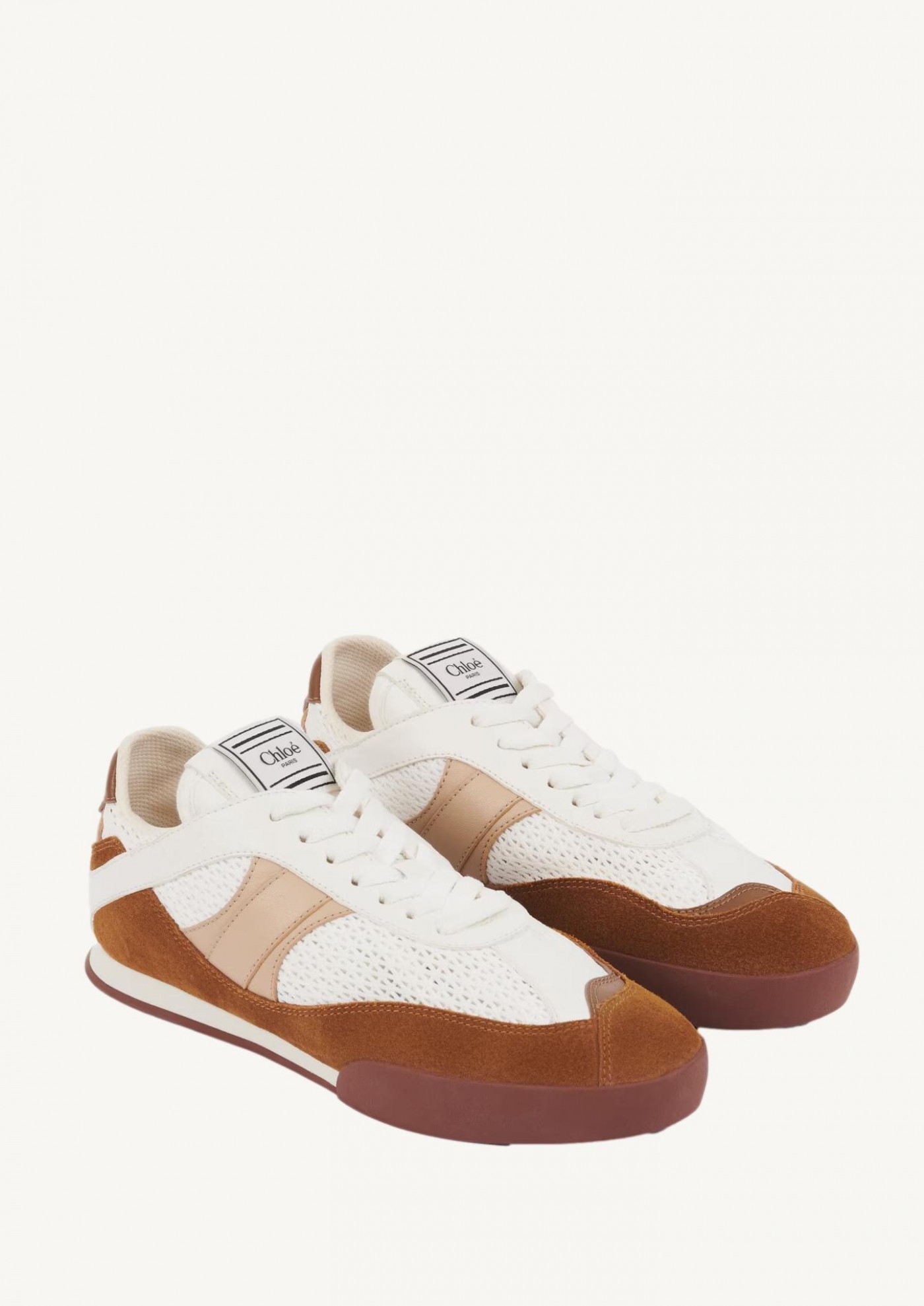 Chloé Kick sneakers in brown leather and suede Chloé