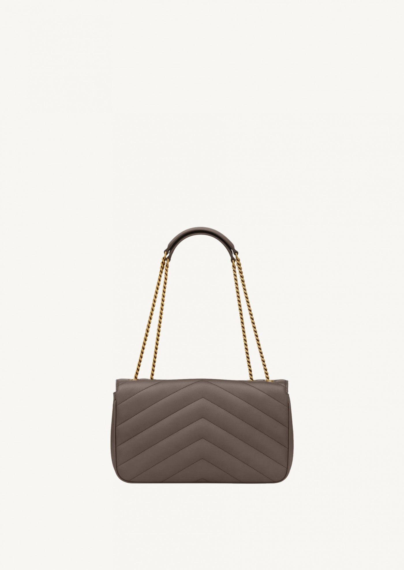 Loulou medium quilted leather bag in urban gray