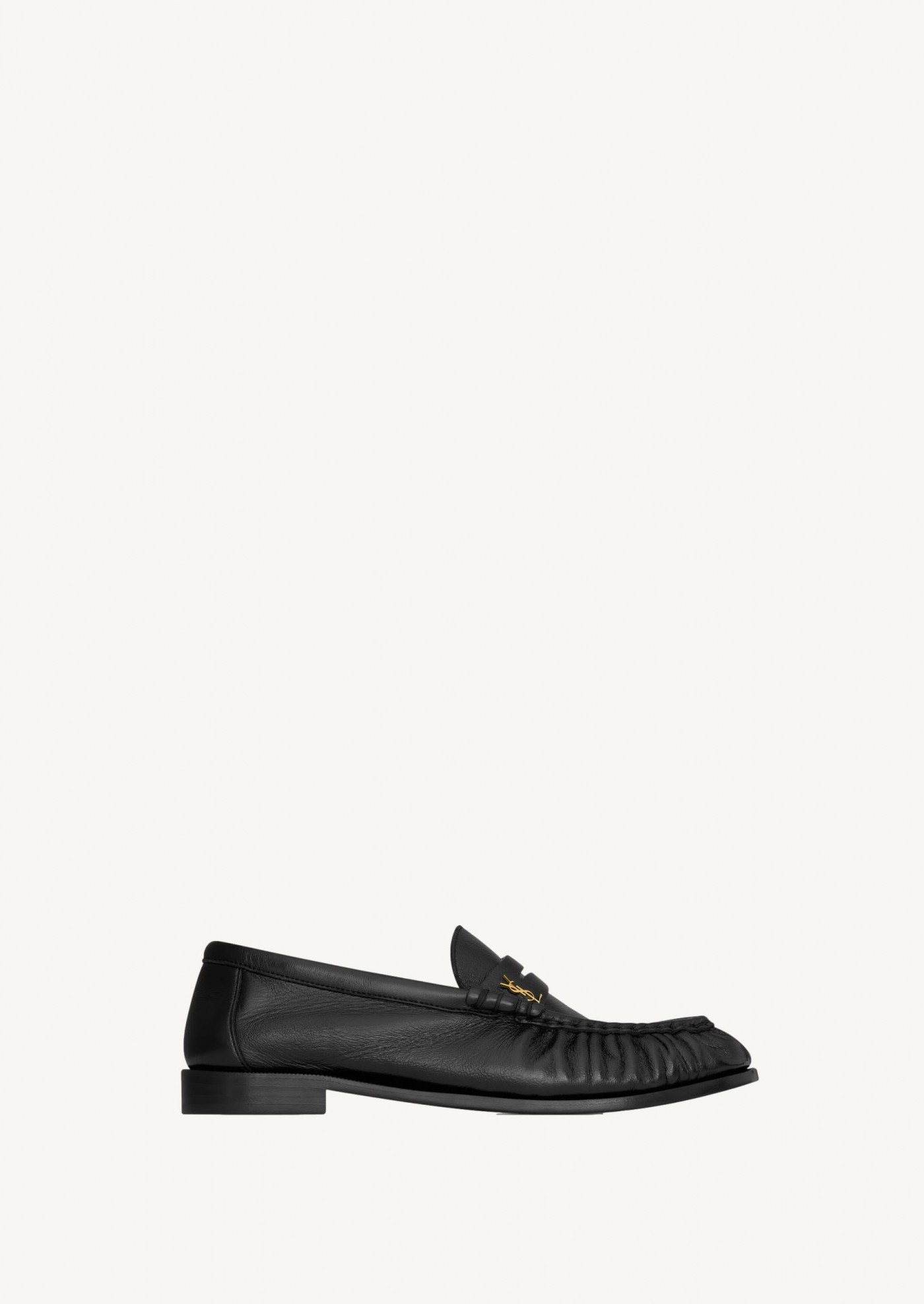 Le loafer supple mocassins en cuir brillant Saint Laurent