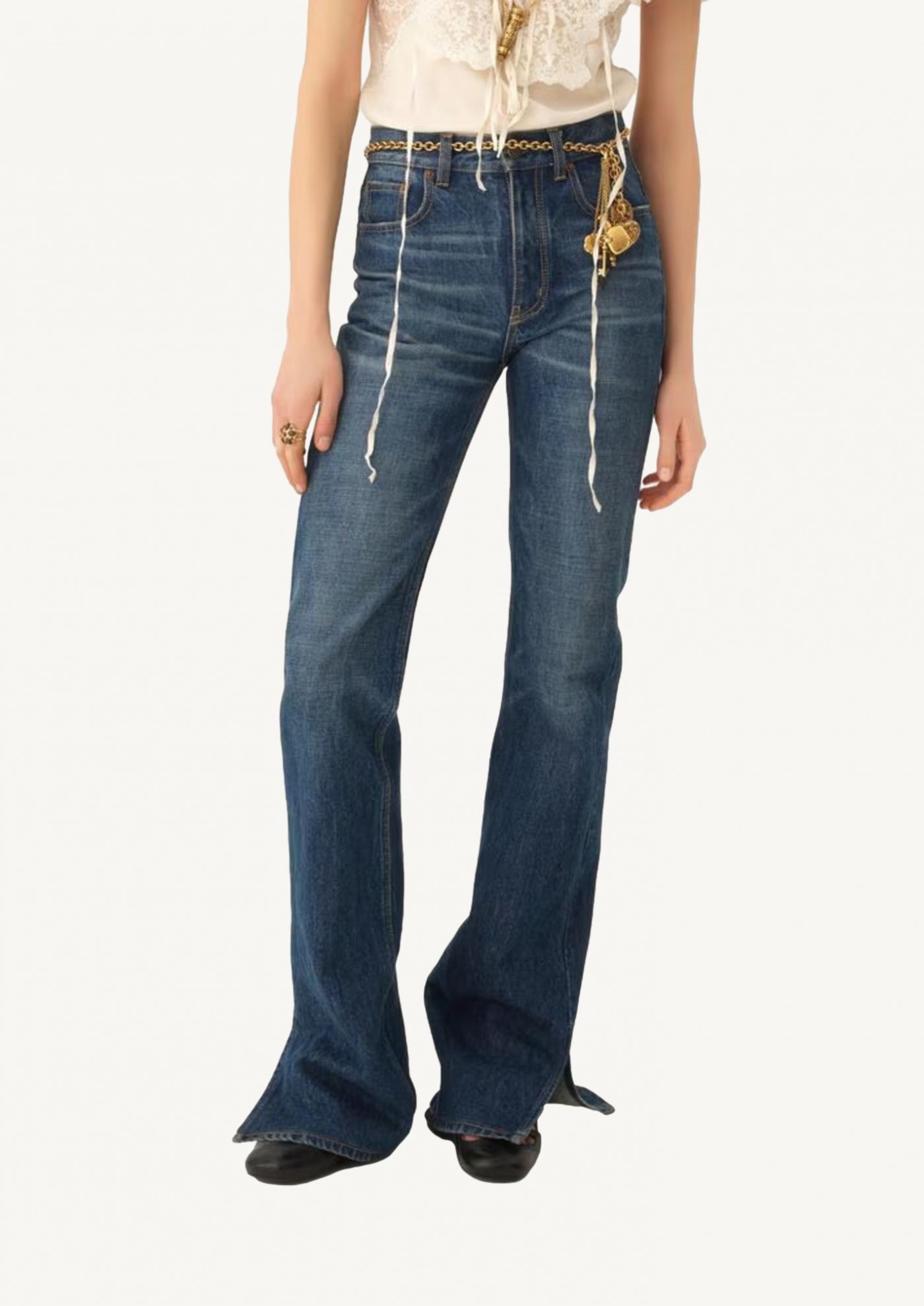 Jean droit en denim Chloé