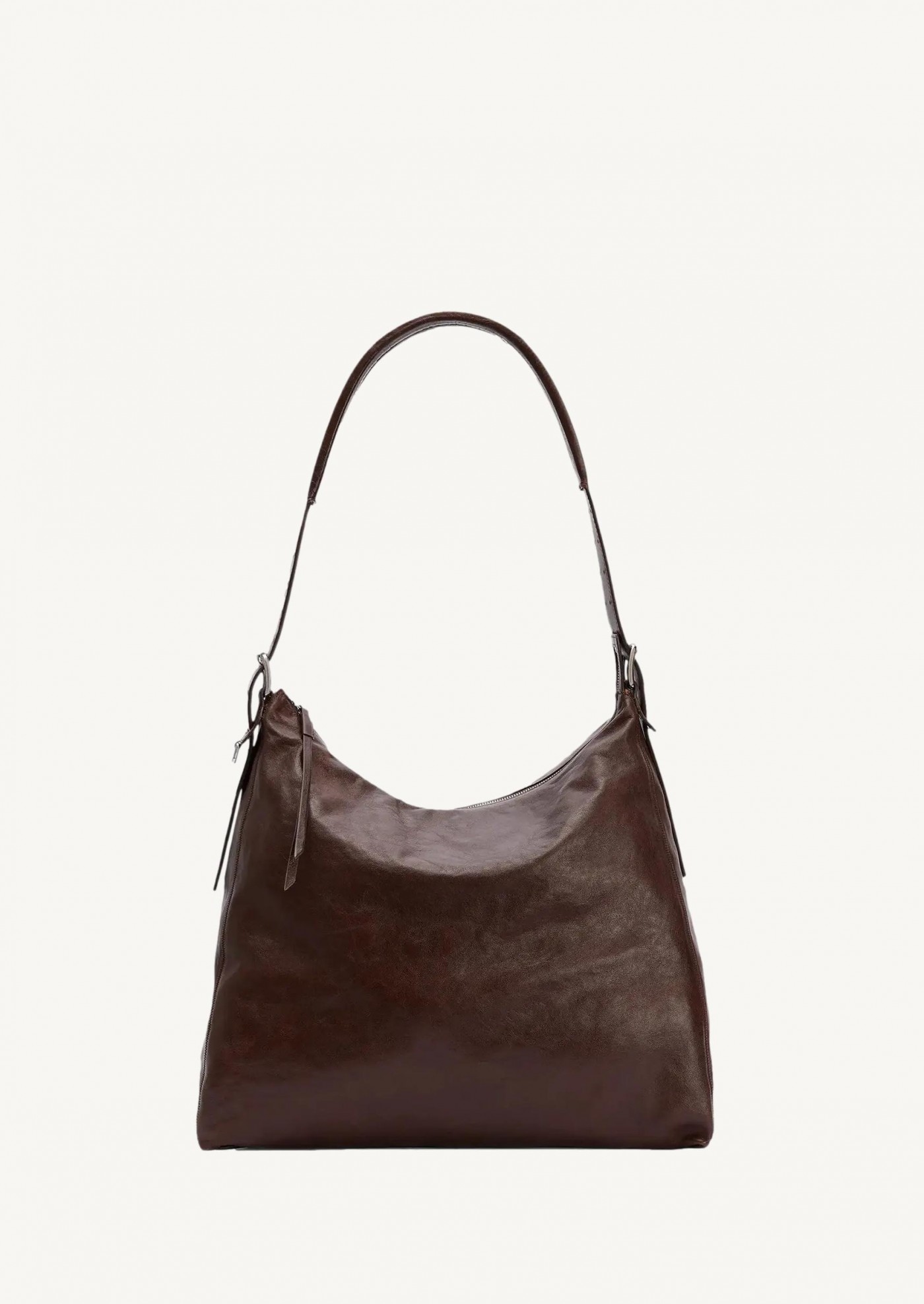Espresso belt hobo bag