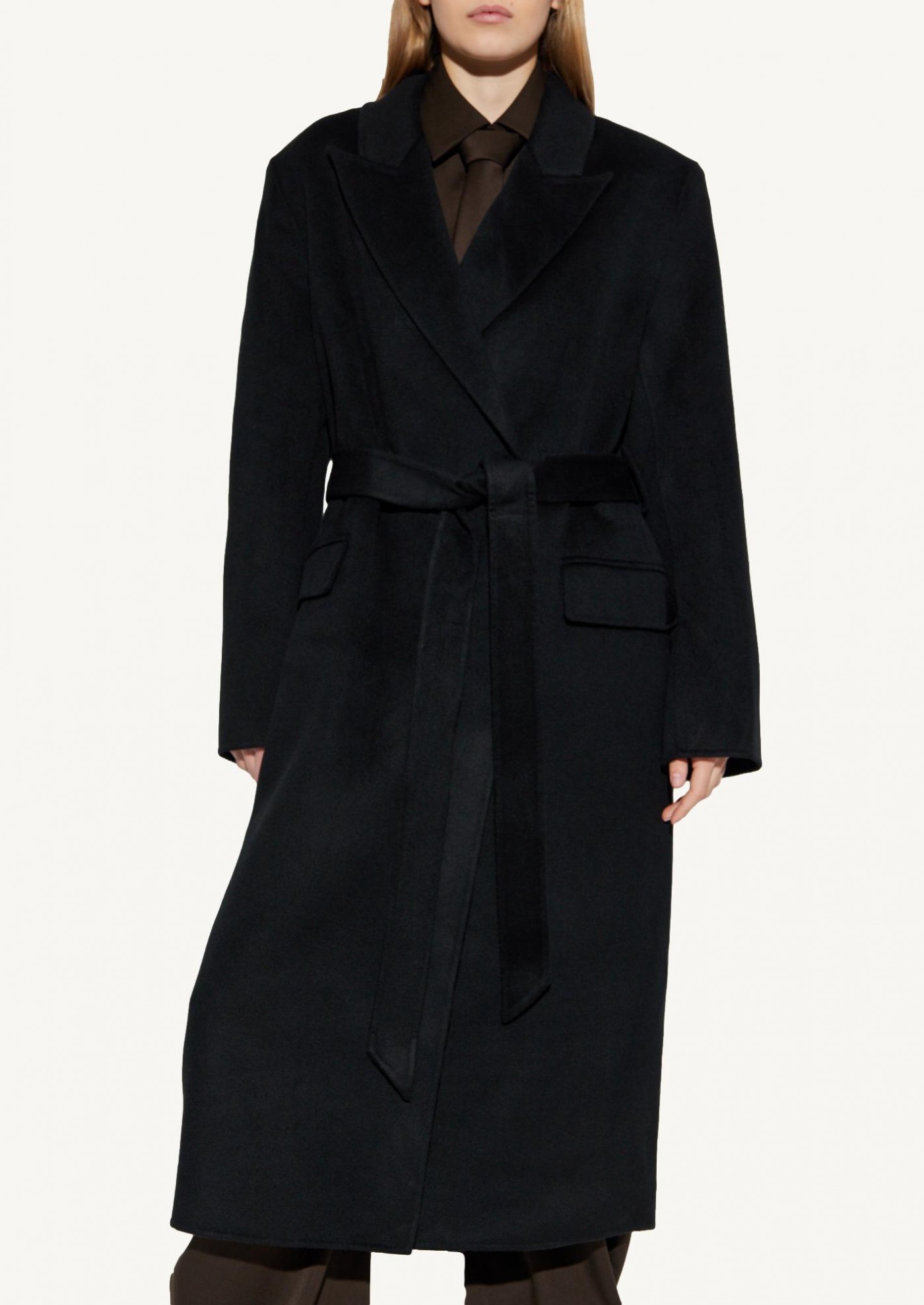 Black cashmere double-breasted coat Acne Studios