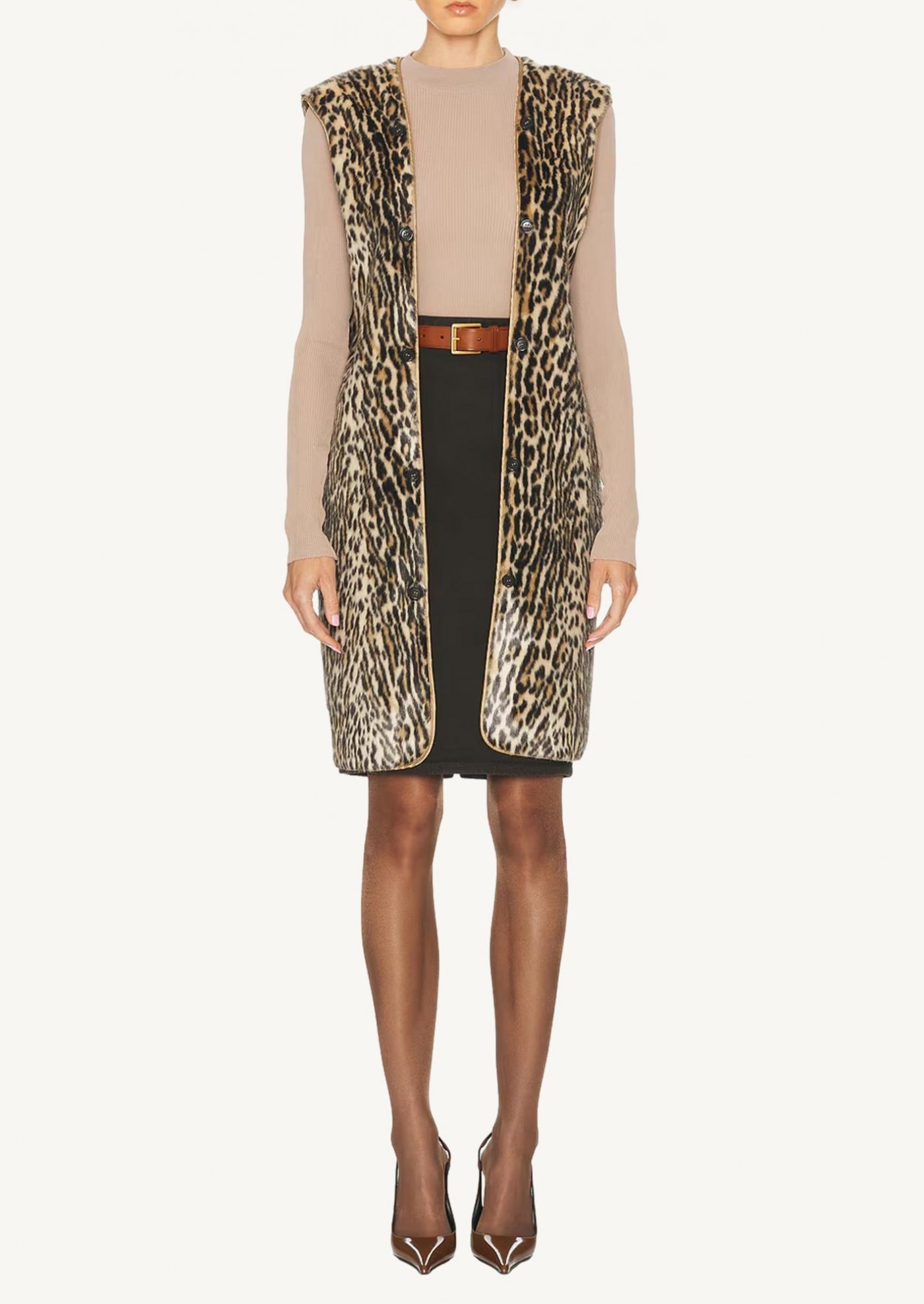 Trench-coat à simple boutonnage Saint Laurent