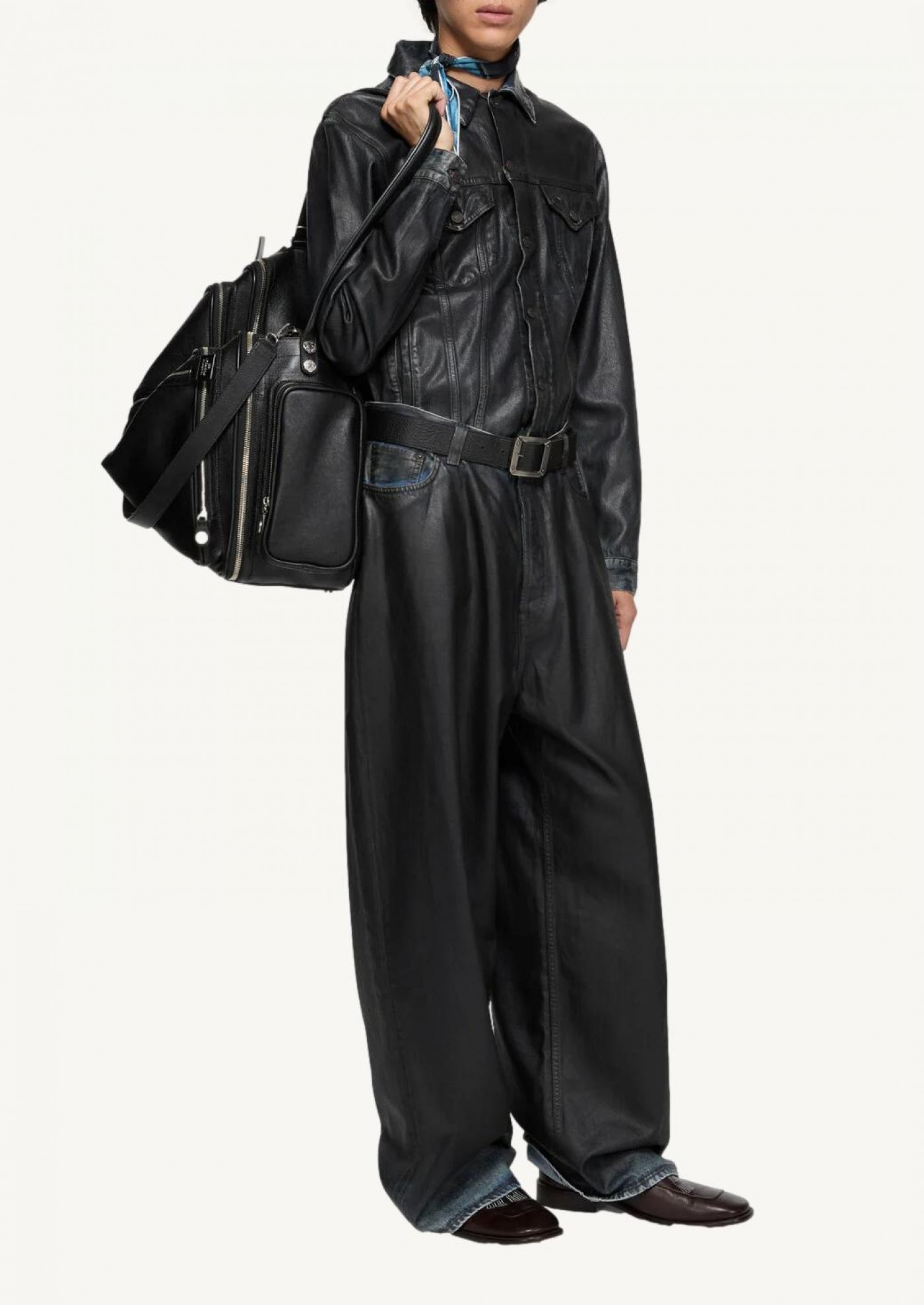 Coated denim jacket Acne Studios