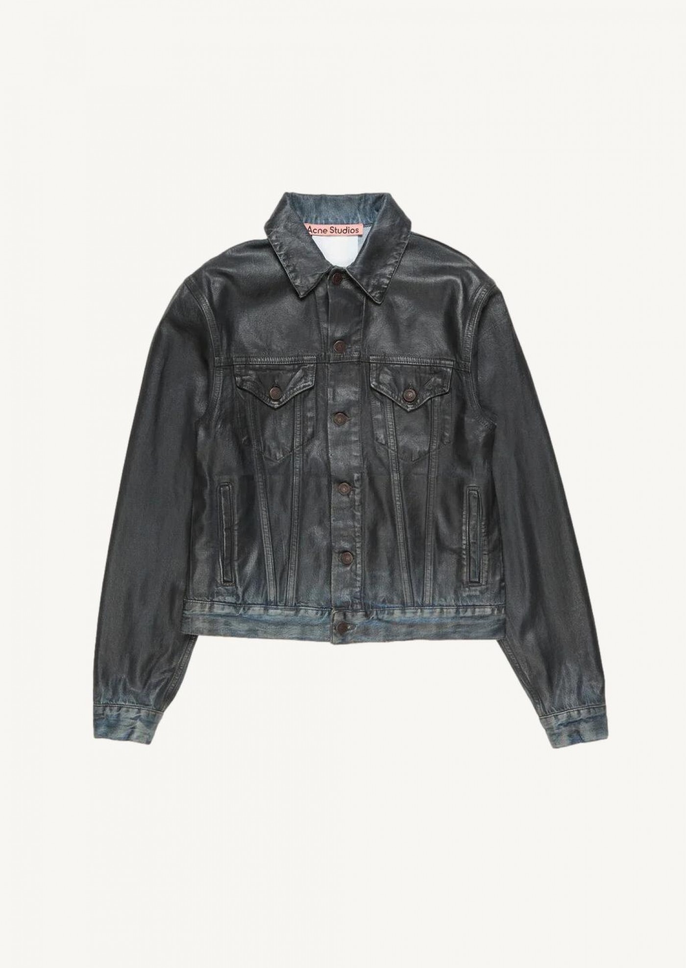 Coated denim jacket