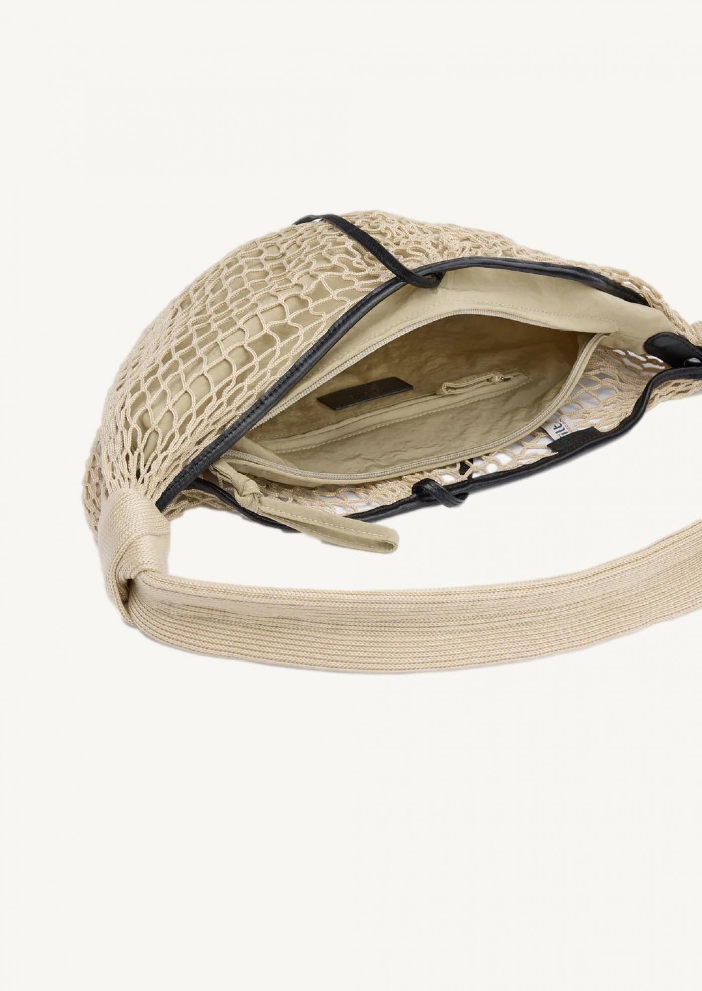 Sac fortune croissant filt beige light Lemaire