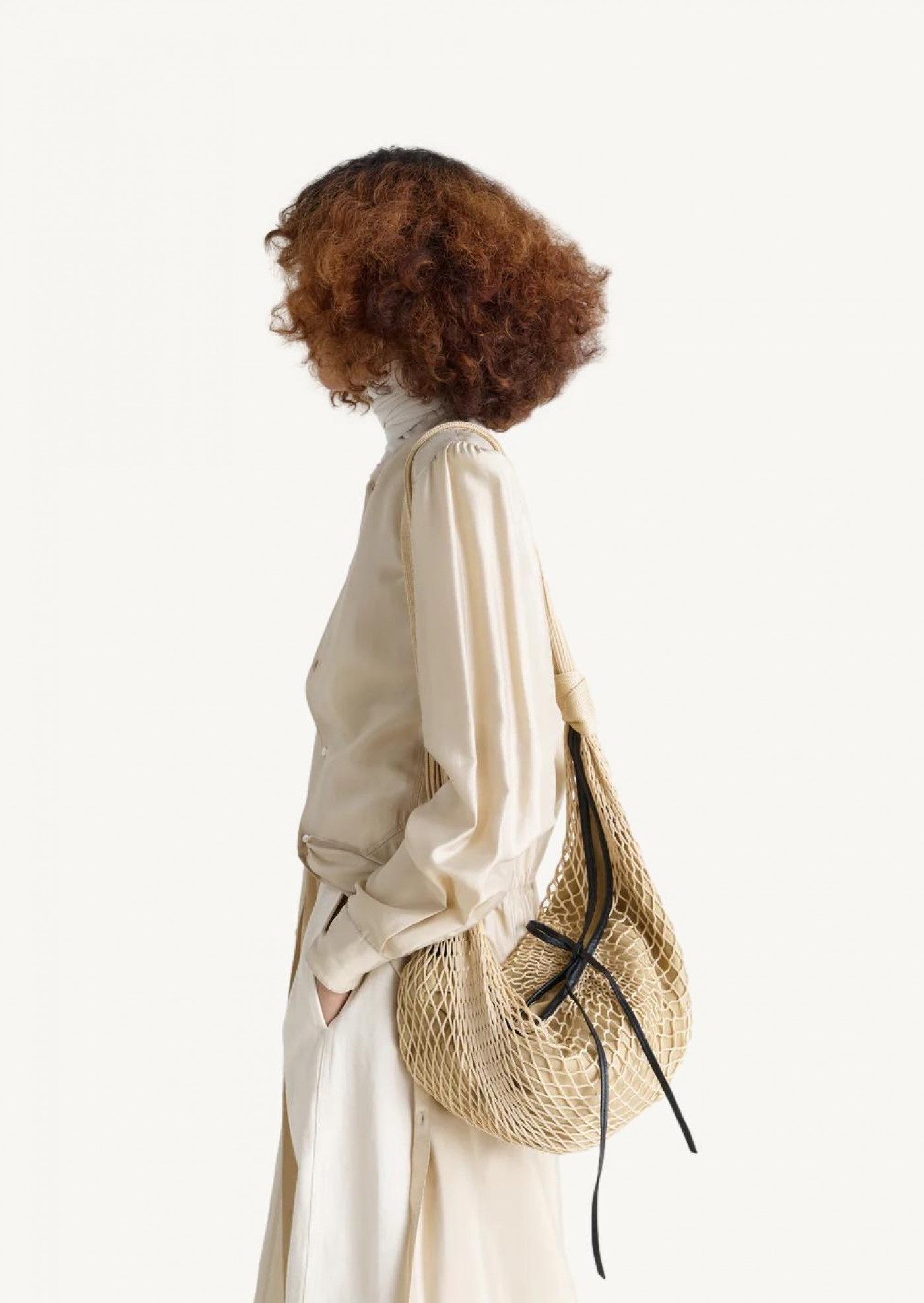 Croissant filt bag Lemaire