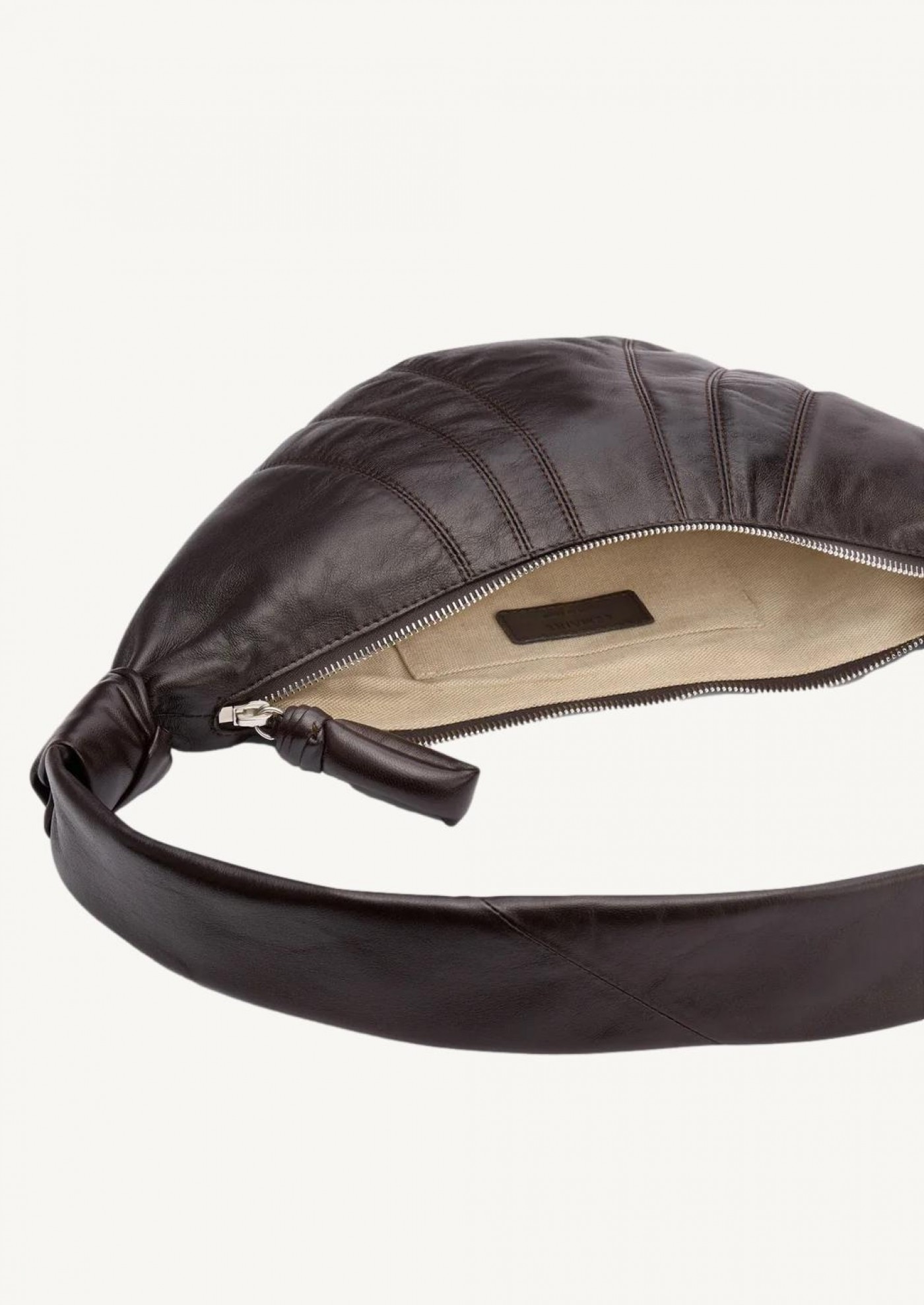 Sac croissant petit modèle en chocolate dark