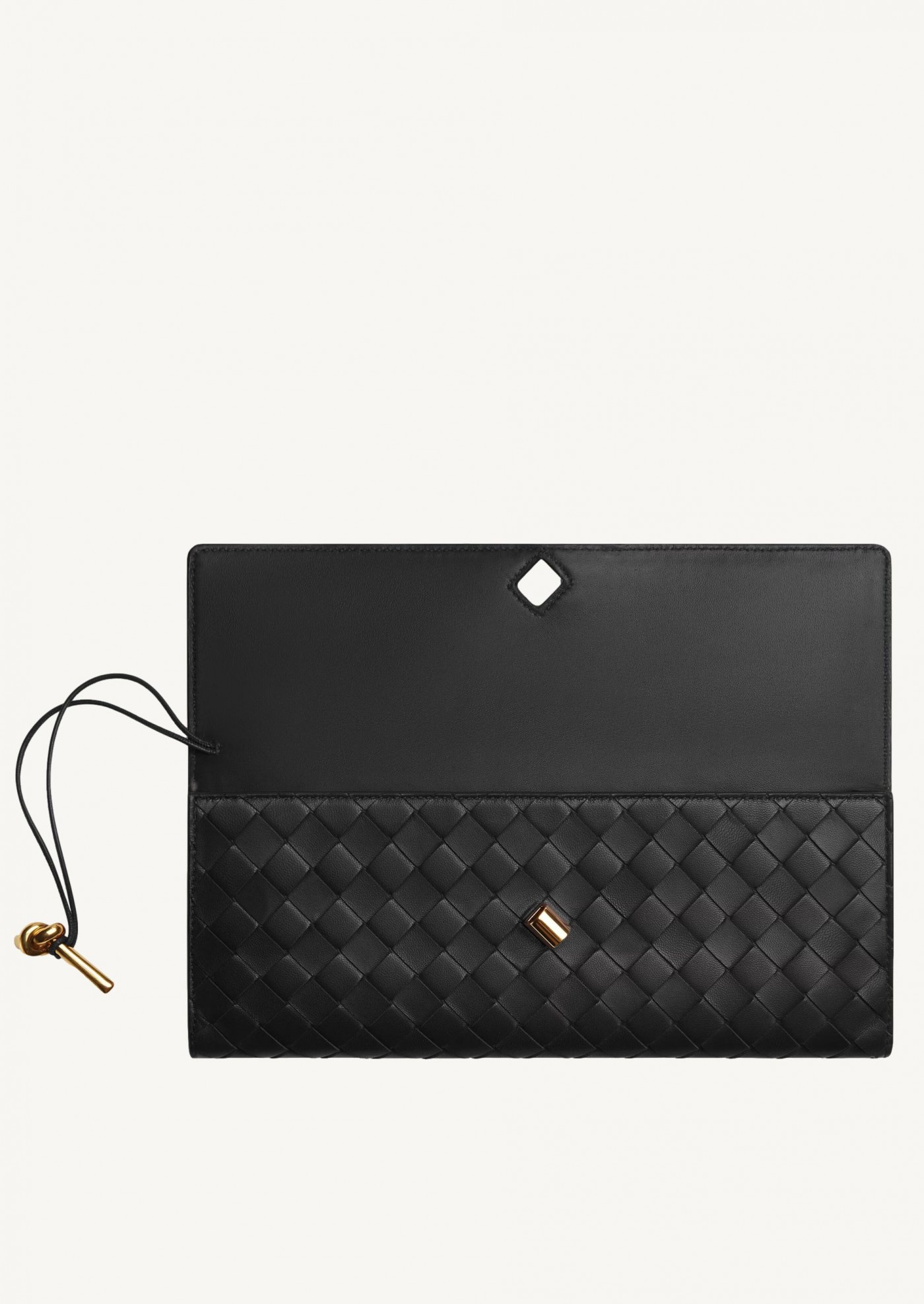 Andiamo Black Clutch Bottega Veneta