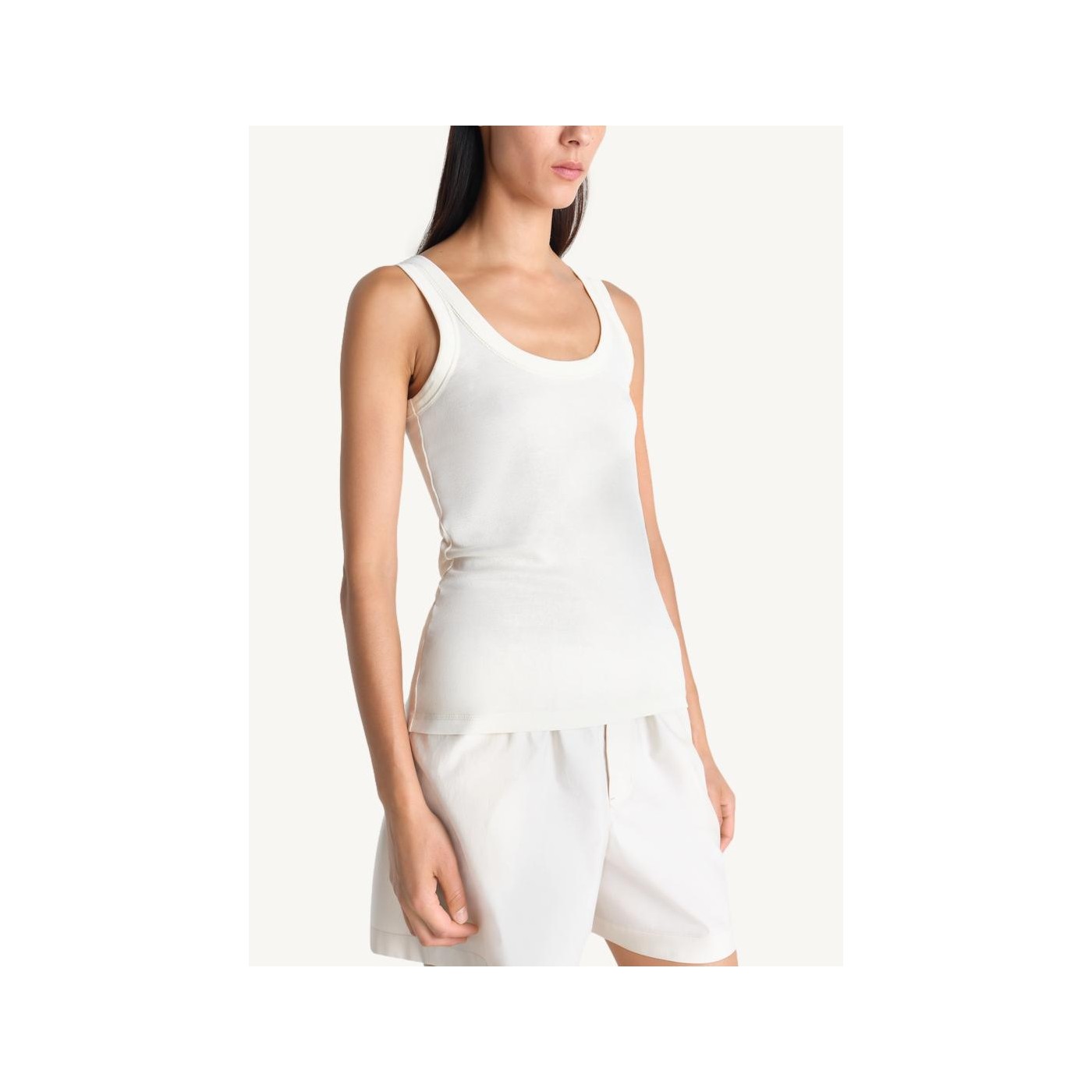 Tank top light cream Lemaire
