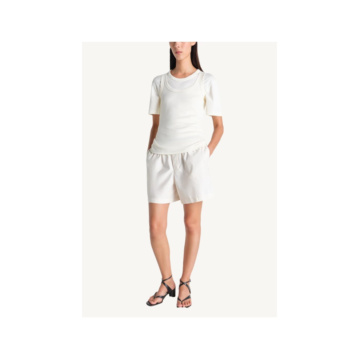 Tank top light cream Lemaire