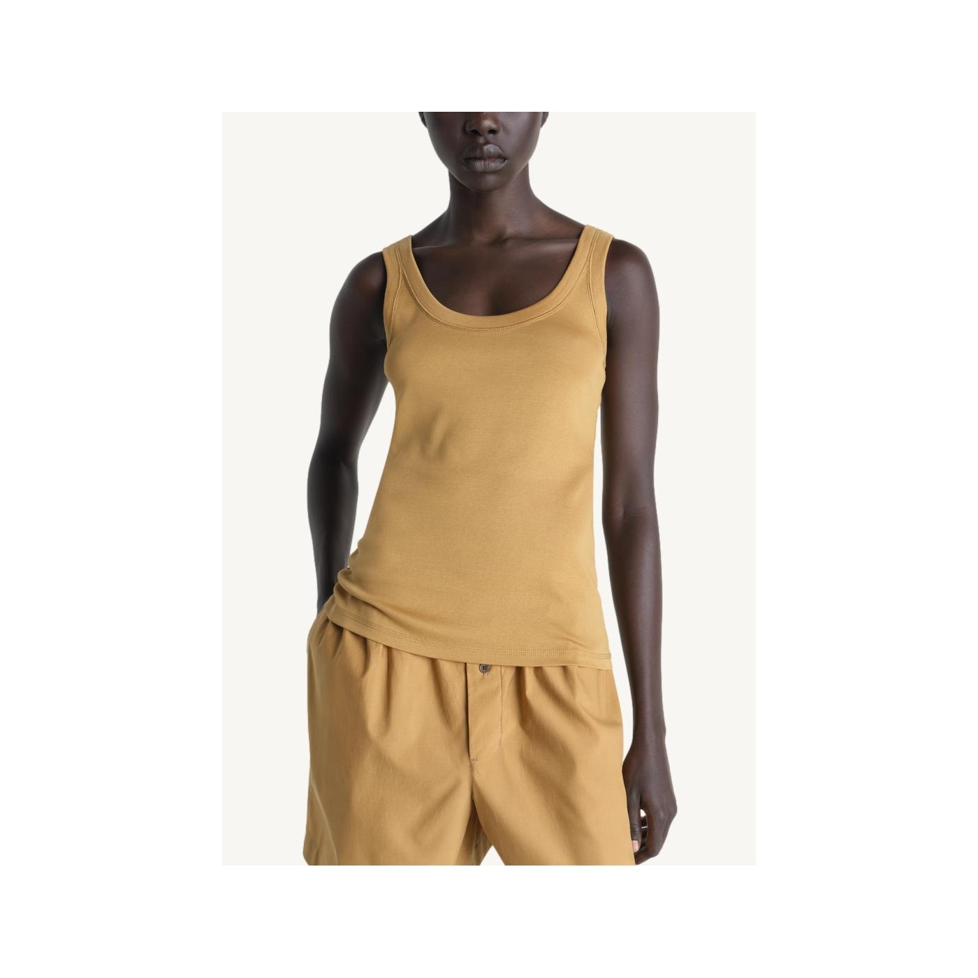 Tank top ocre