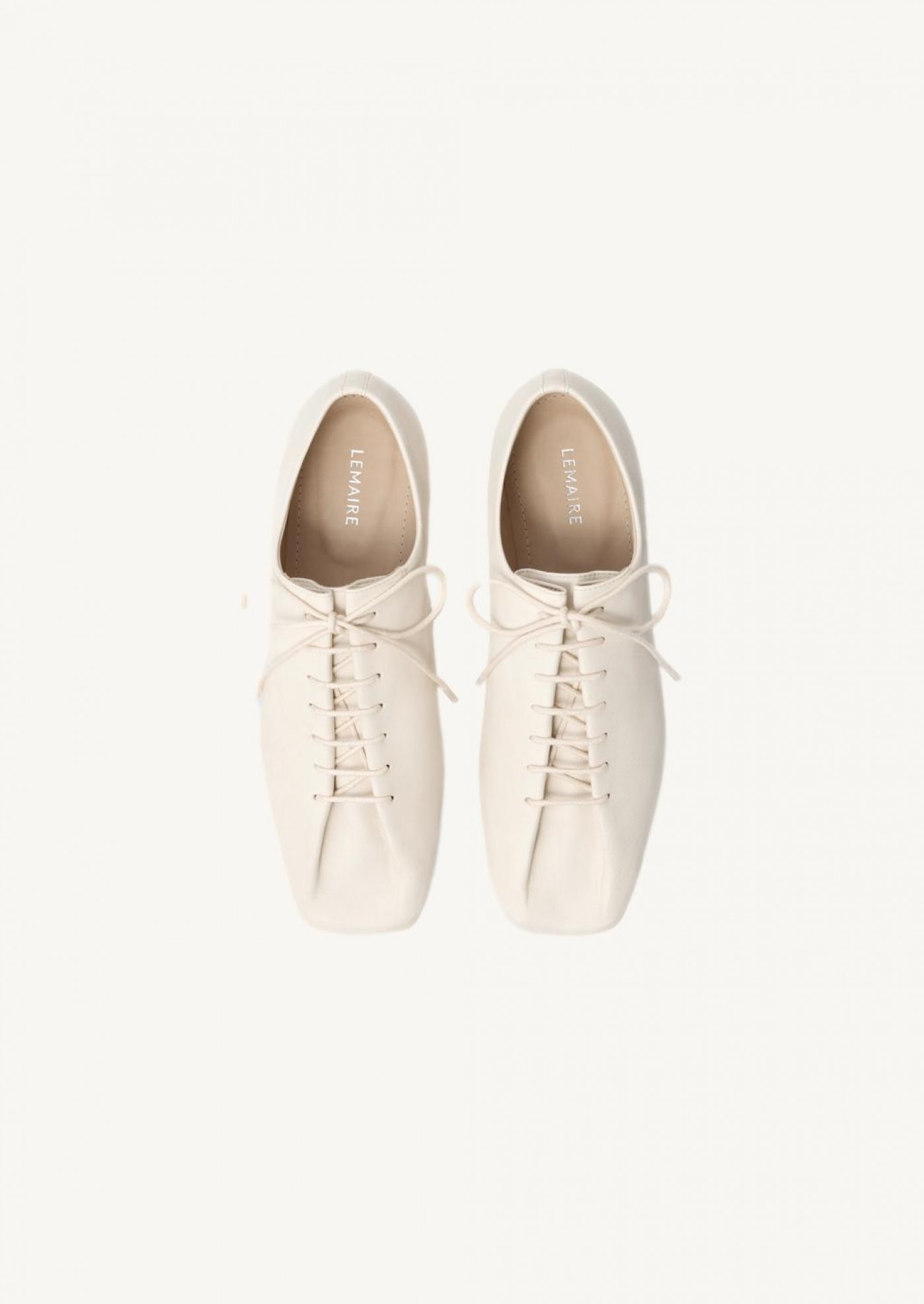 Derbies Souris en cuir blanc