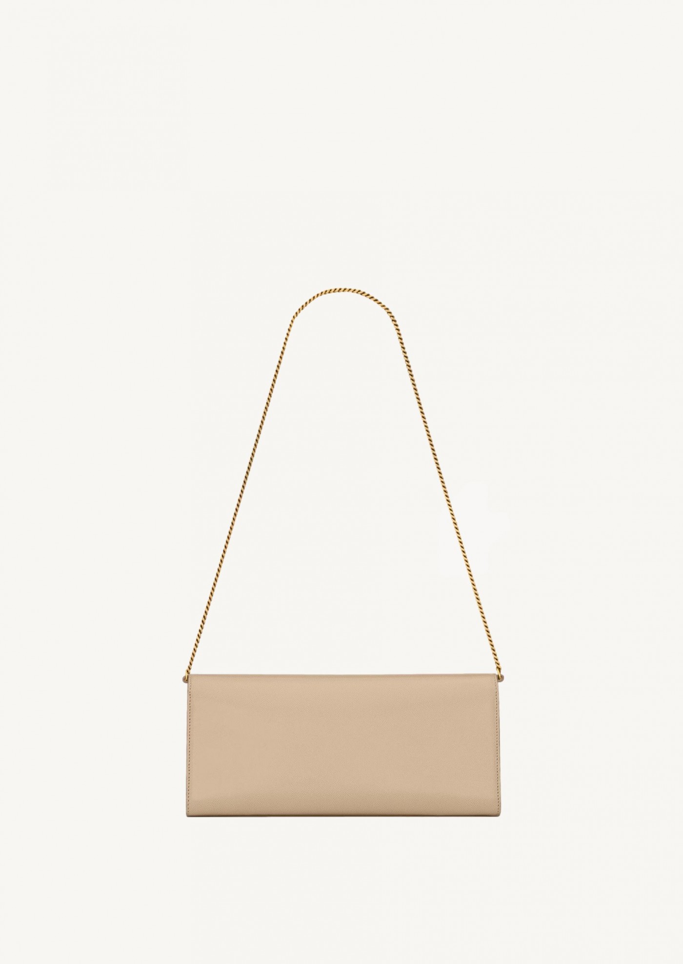 Kate Clutch en grain de poudre beige dark Saint Laurent