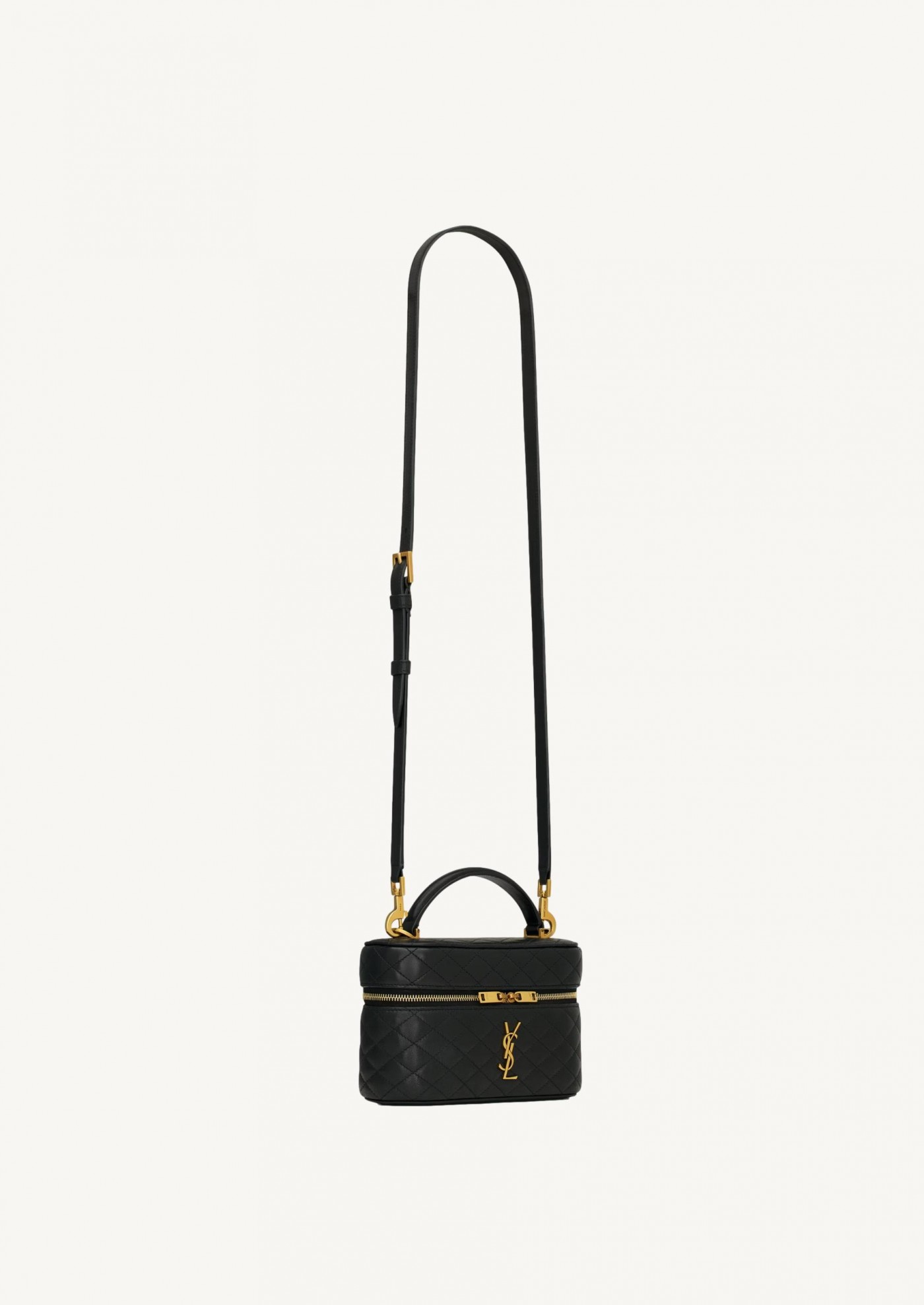 Gaby vanity bag in black leather Saint Laurent