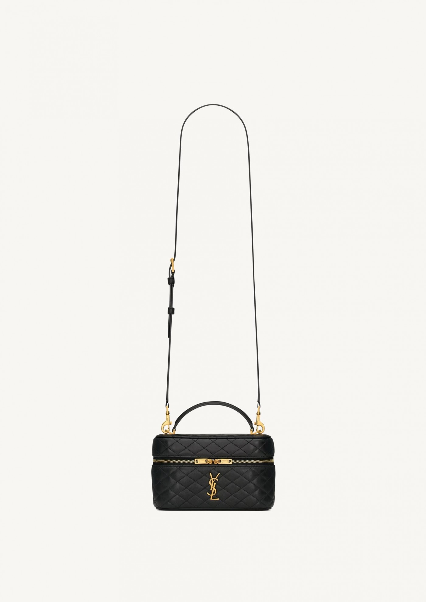 Gaby vanity bag en cuir noir