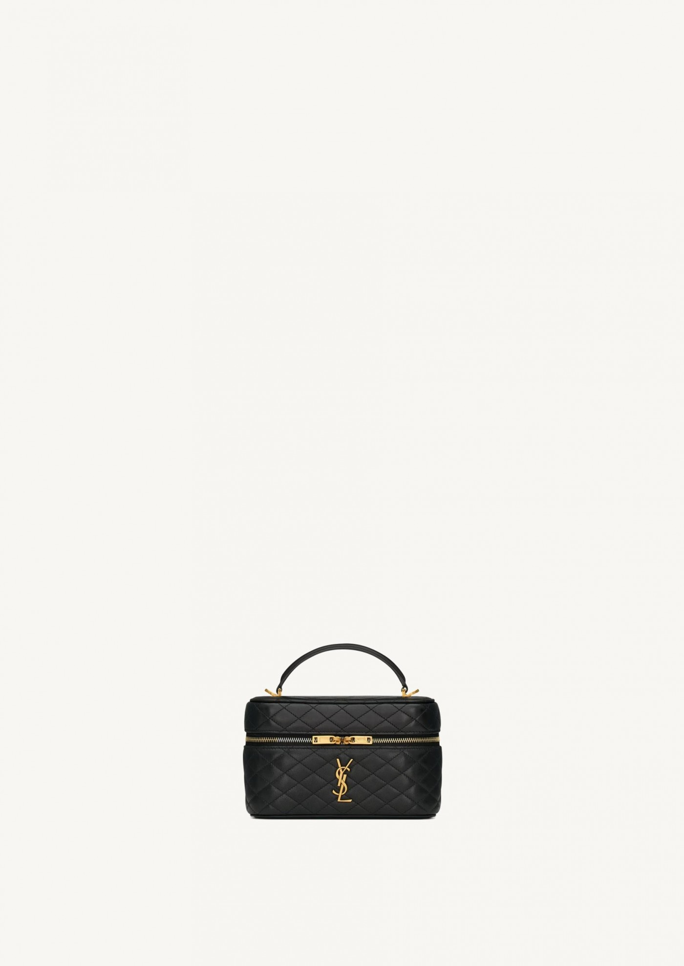 Gaby vanity bag en cuir noir Saint Laurent