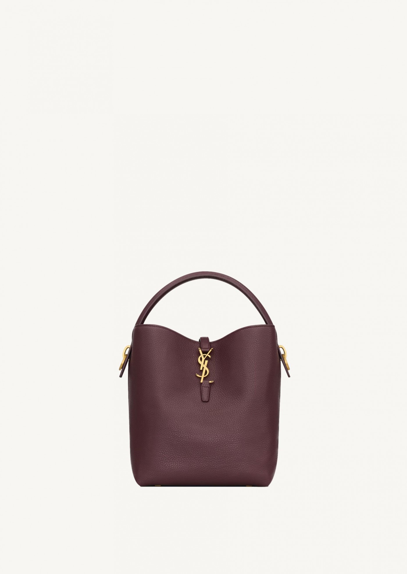 Le 37 souple en cuir grainé hotwine Saint Laurent