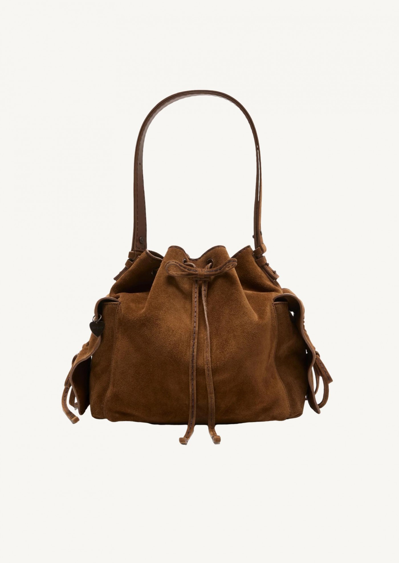 Sac seau multipocket en suedine