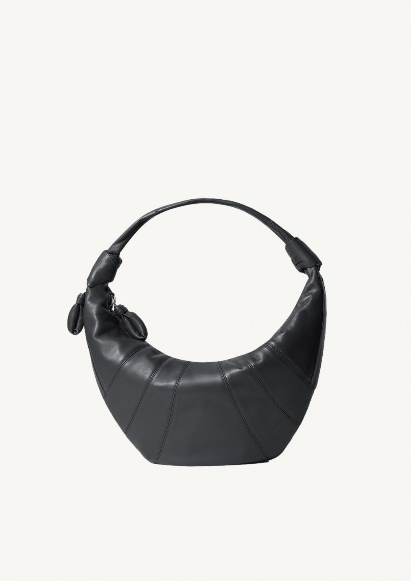 Black leather Fortune croissant