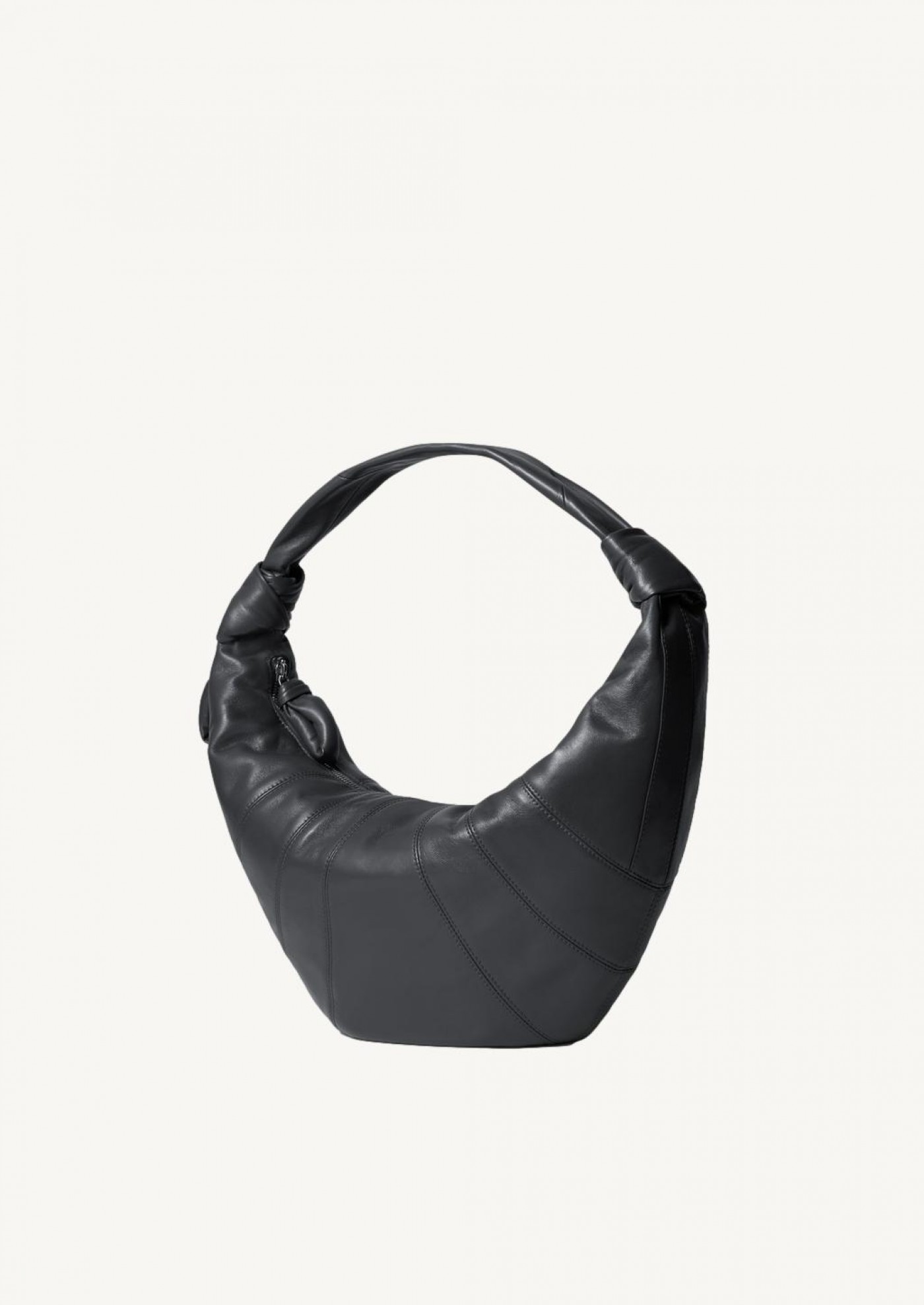 Black leather Fortune croissant