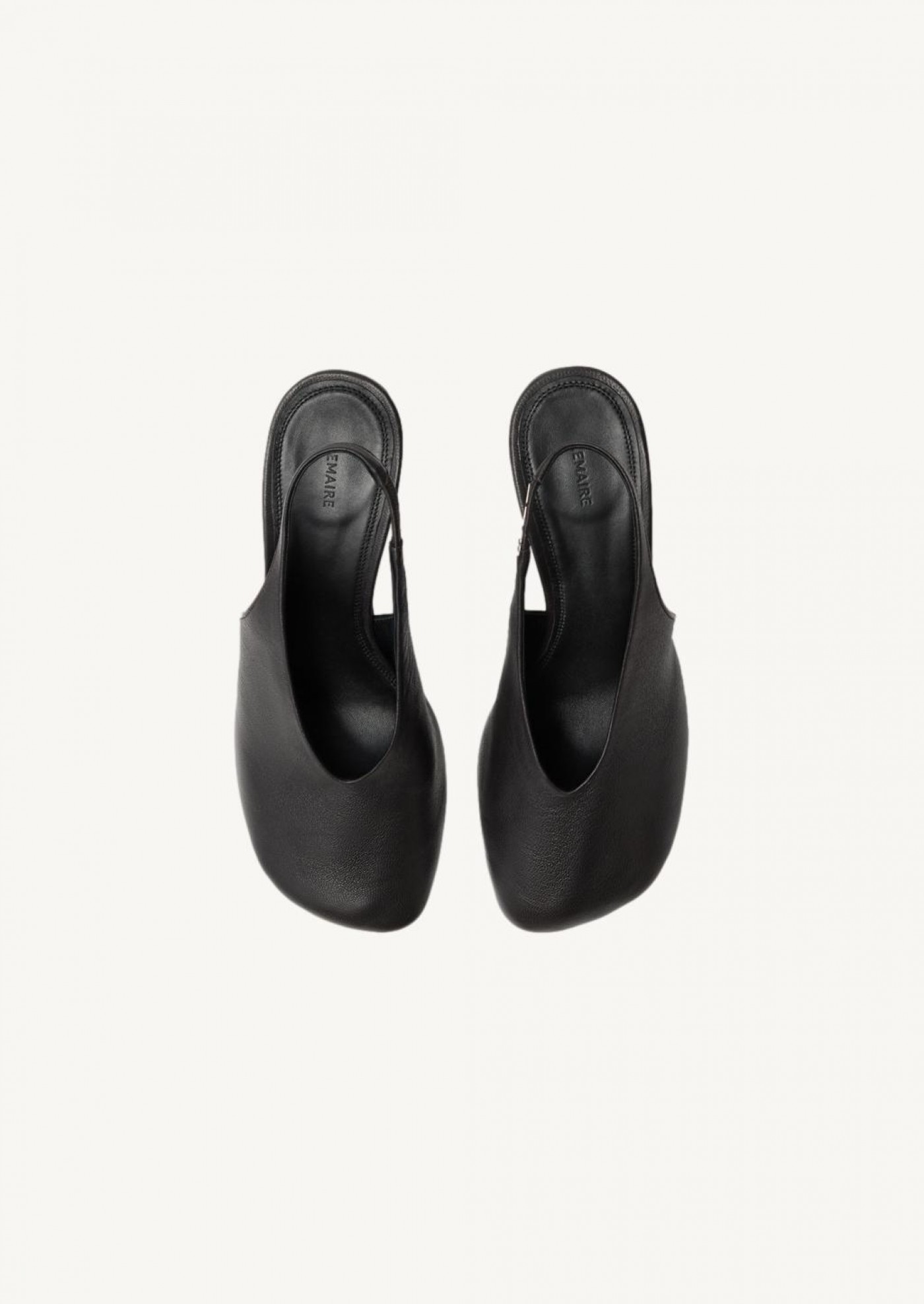 Glove slingback pumps talon 80 mm en cuir Lemaire