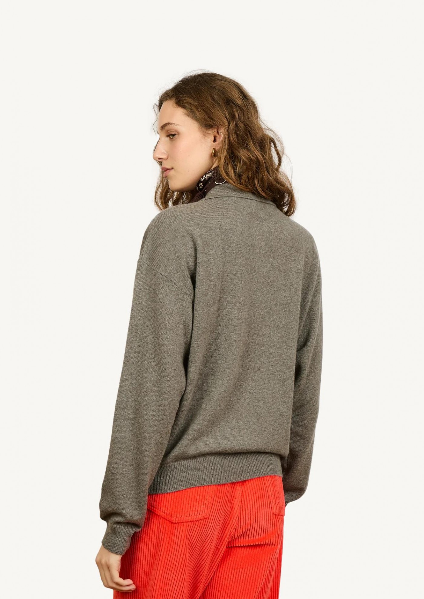 Leon Light Turtleneck in grey