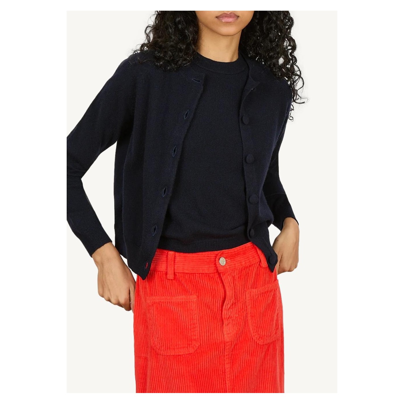 Mila Light Cardigan in navy
