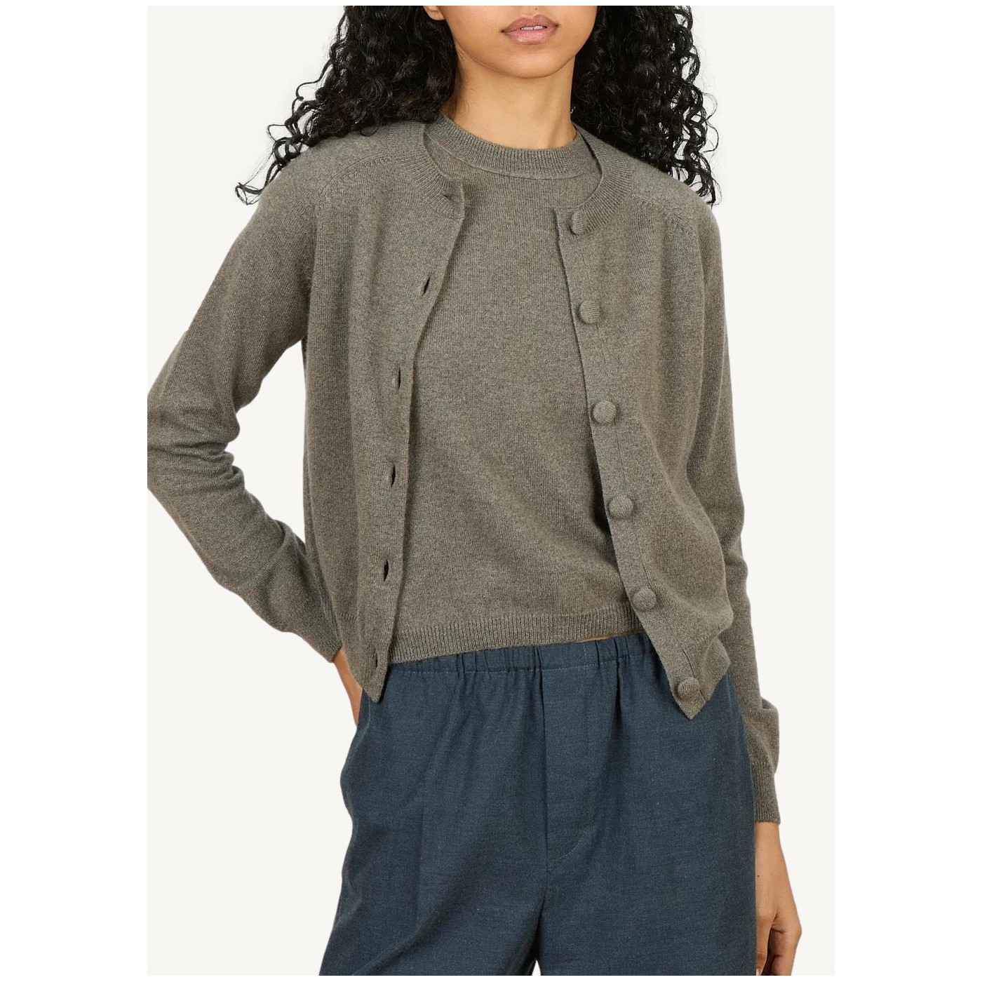 Cardigan Mila light en gris