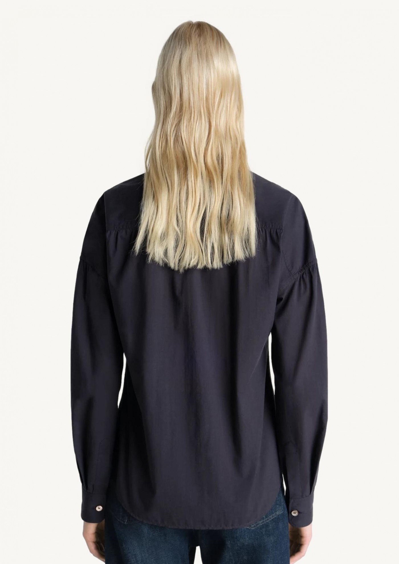 Chemise à col pointu squid ink