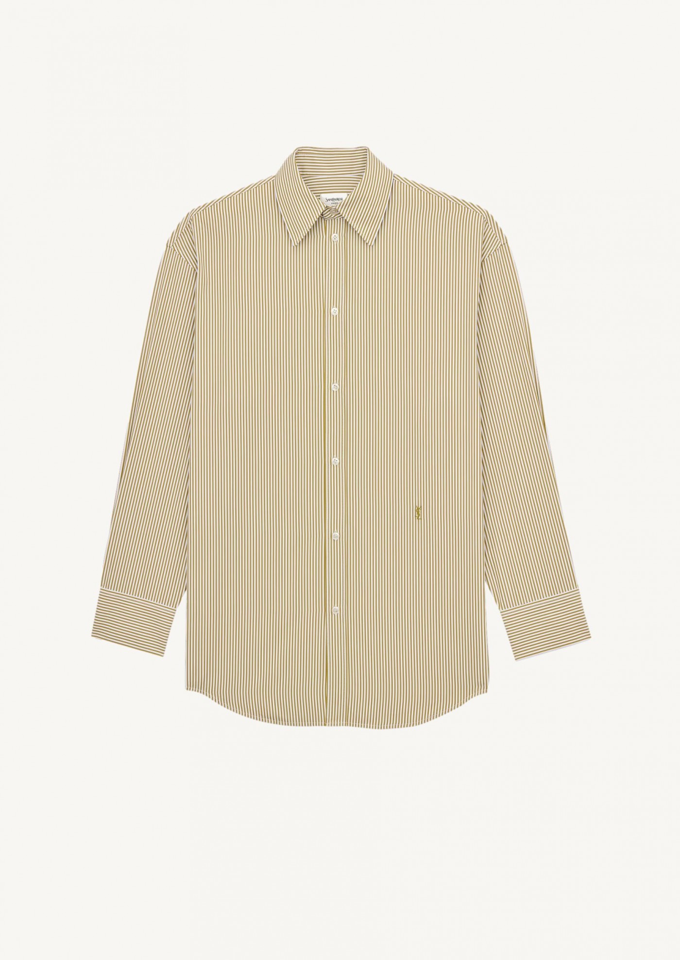 CASSANDRE striped cotton poplin shirt Saint Laurent