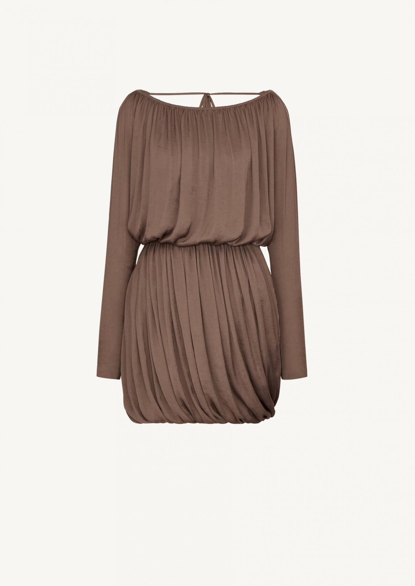 Robe à dos châle en taffetas