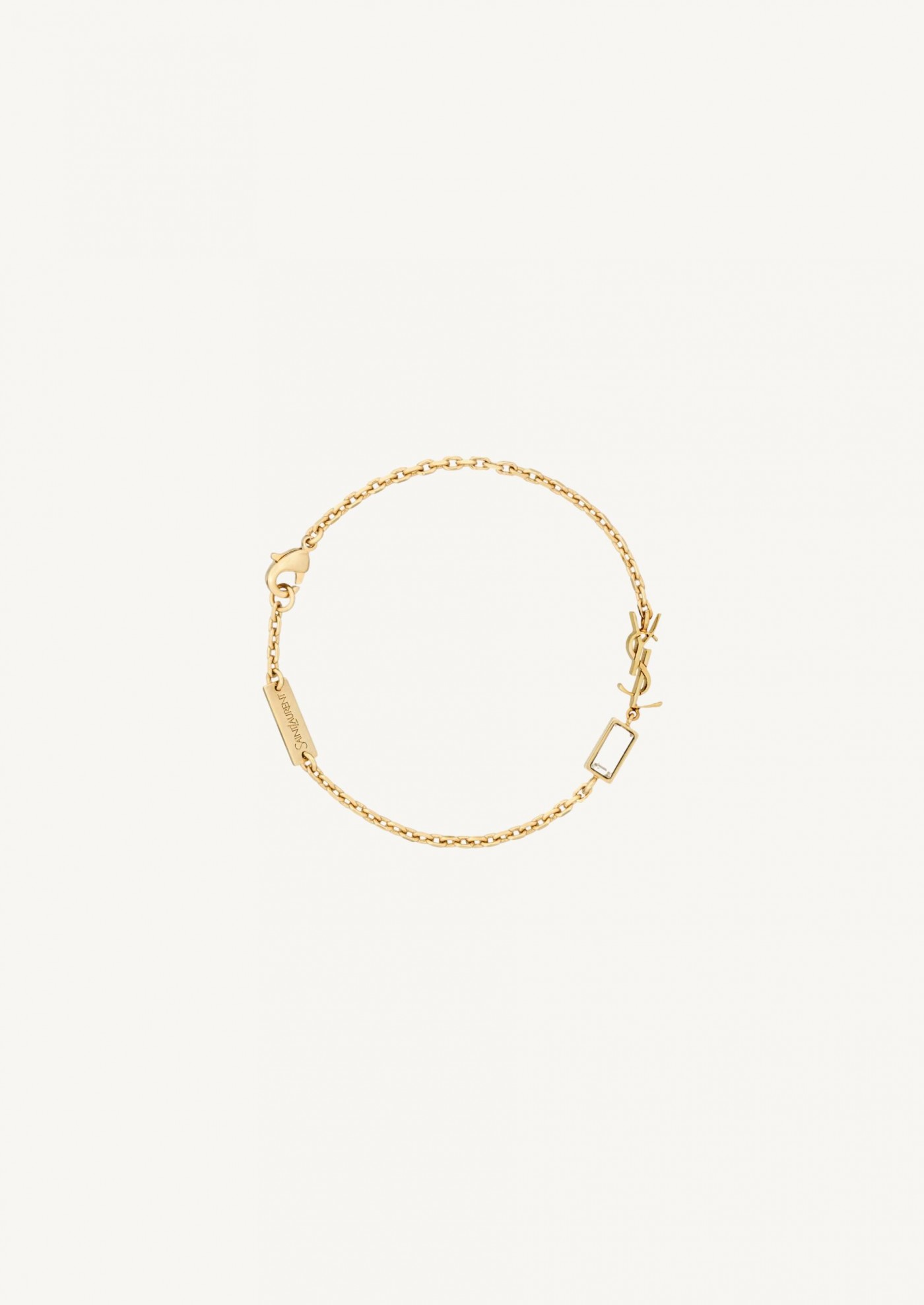 Bracelet CASSANDRE à charm en métal et strass