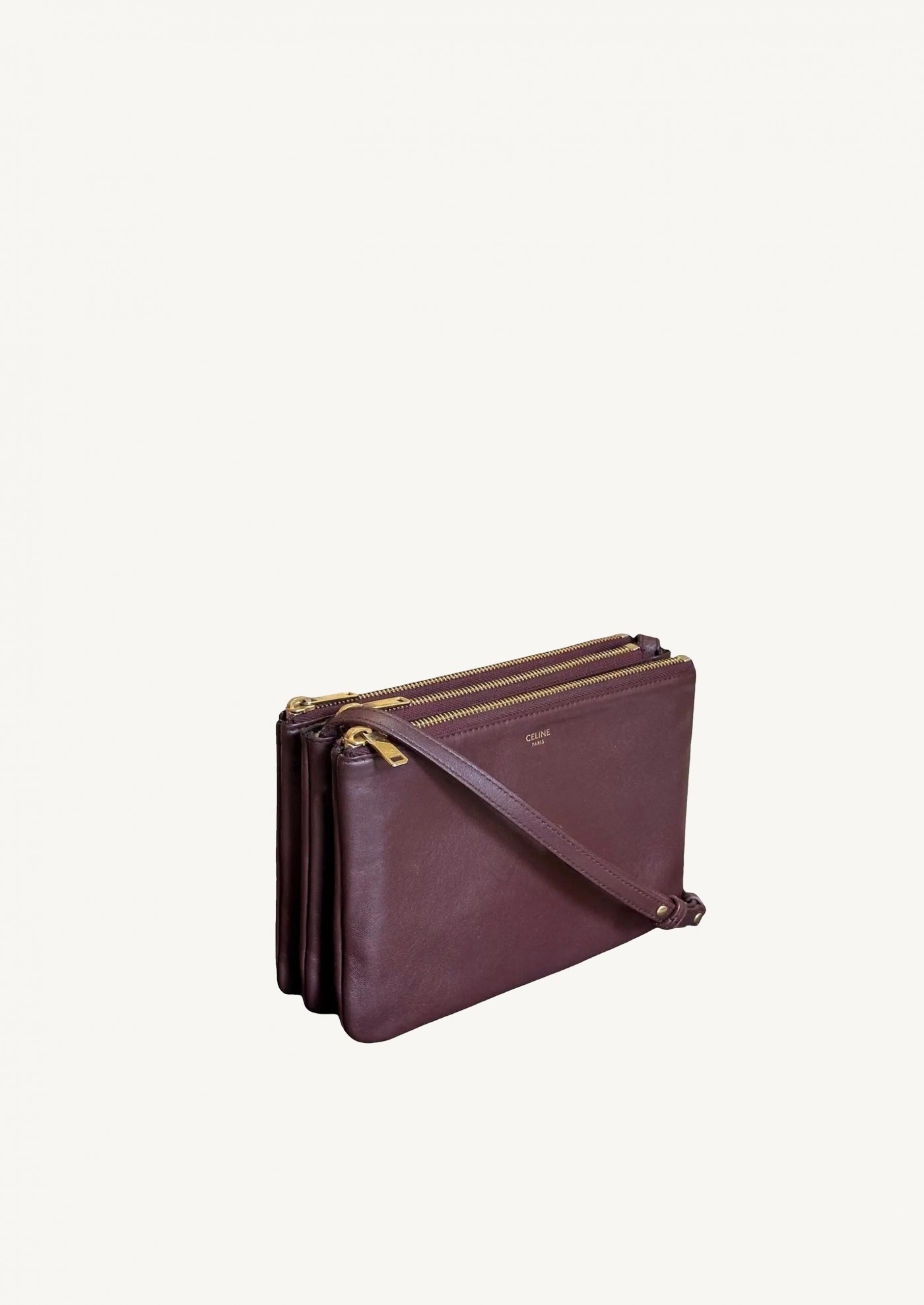 Pochette Trio Flap Old burgundy