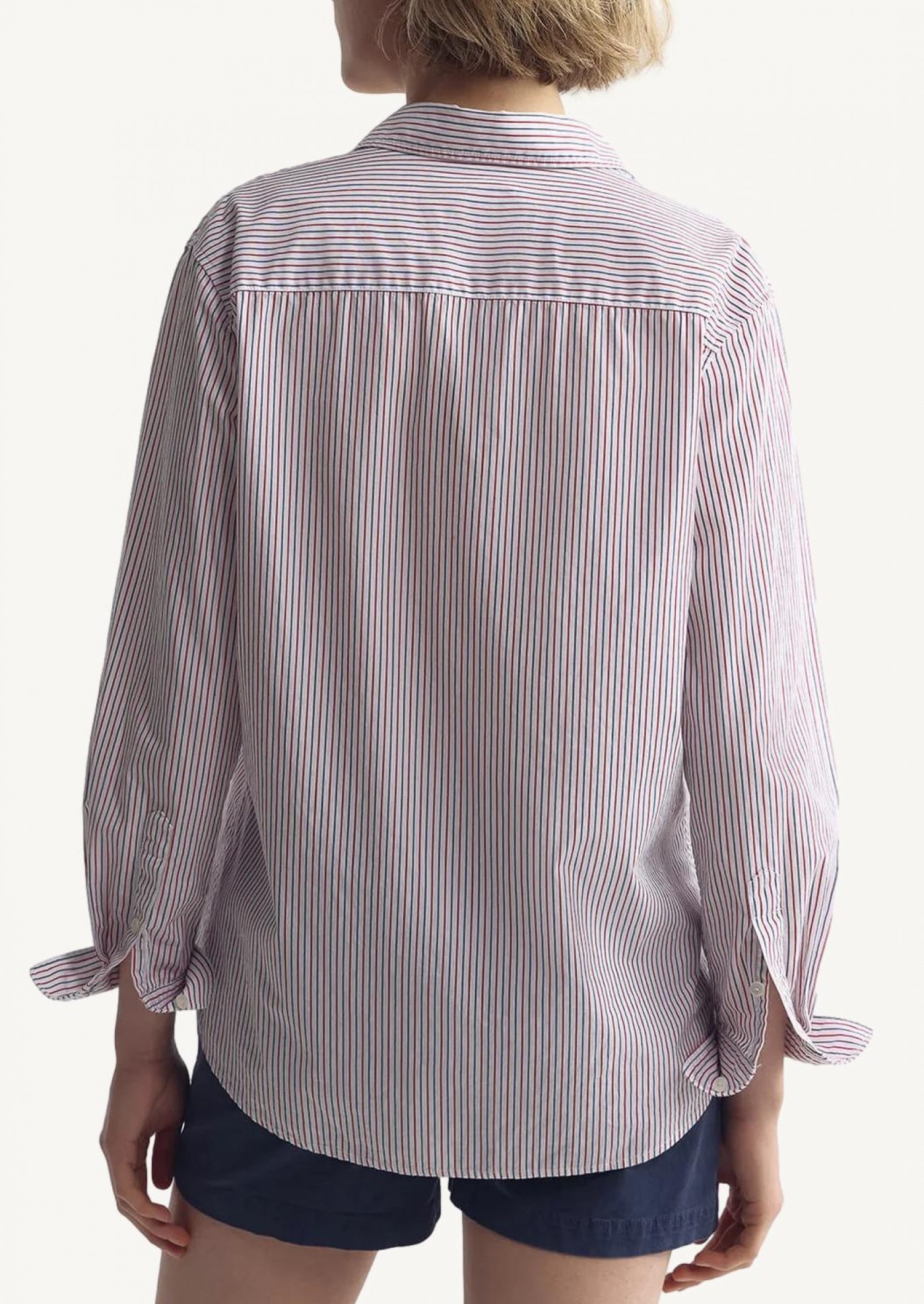 Chemise Raphael rayée bleu et rouge Nili Lotan