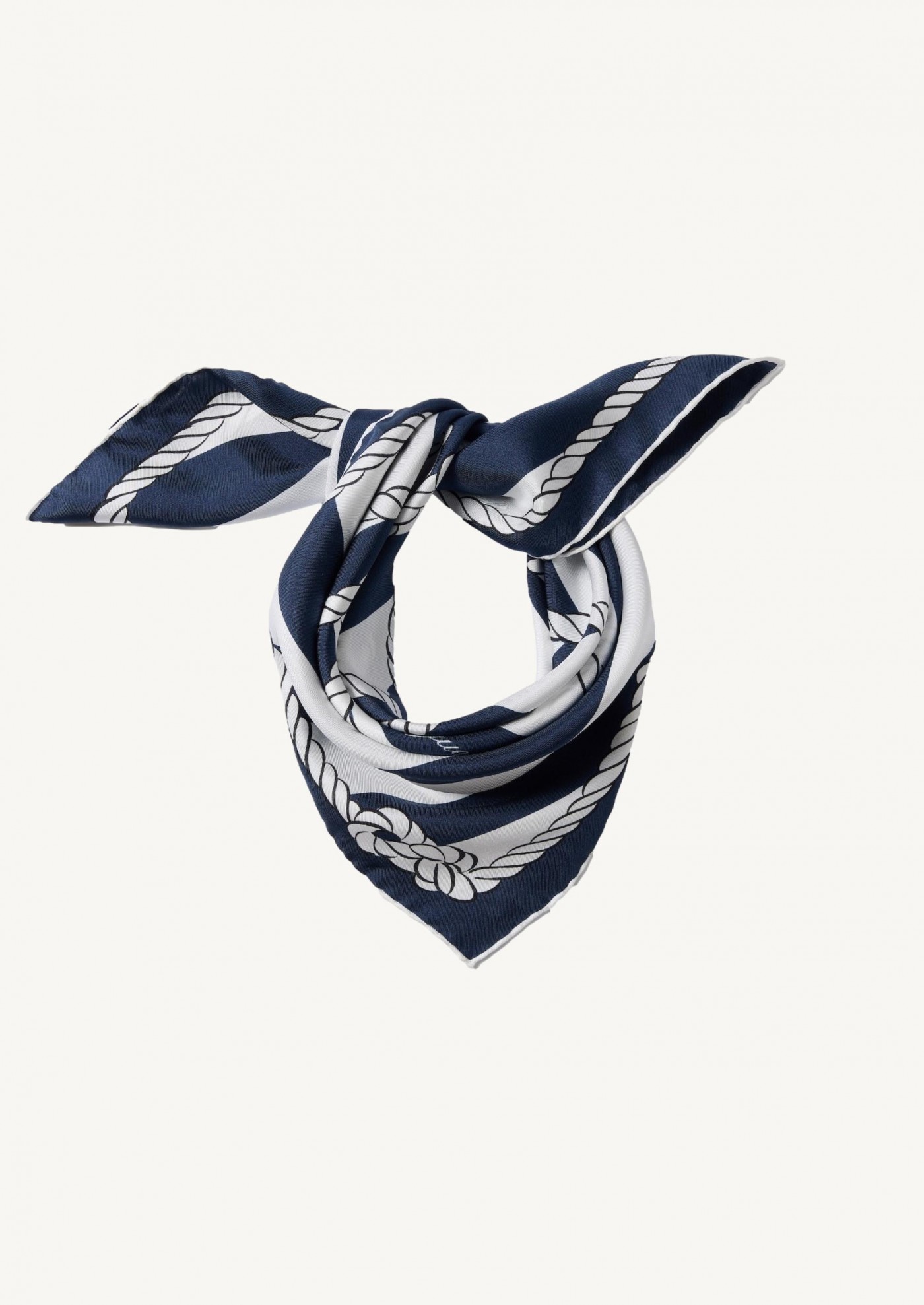 Le foulard Bateau Corde bleu
