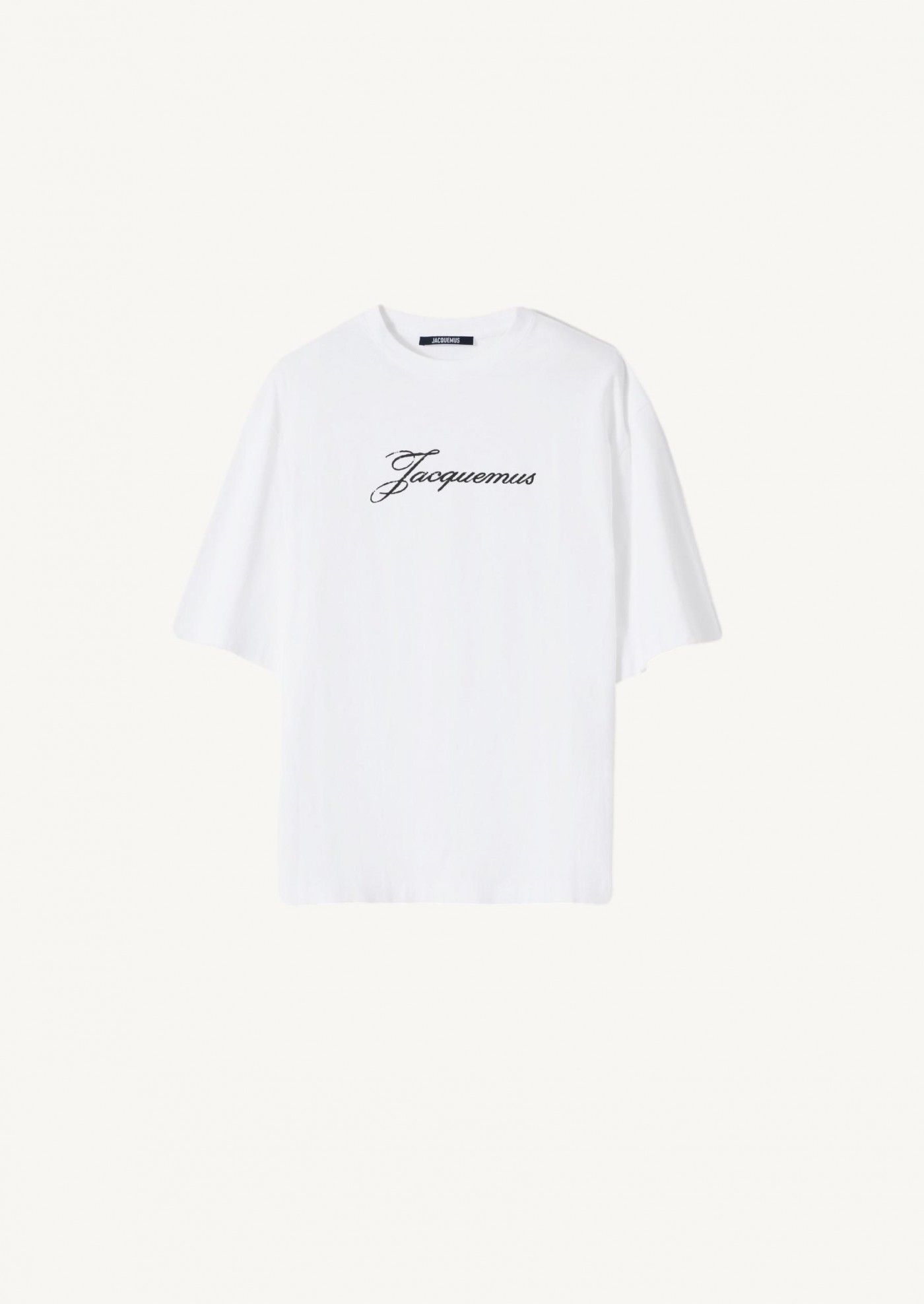 The white Jacquemus T-shirt