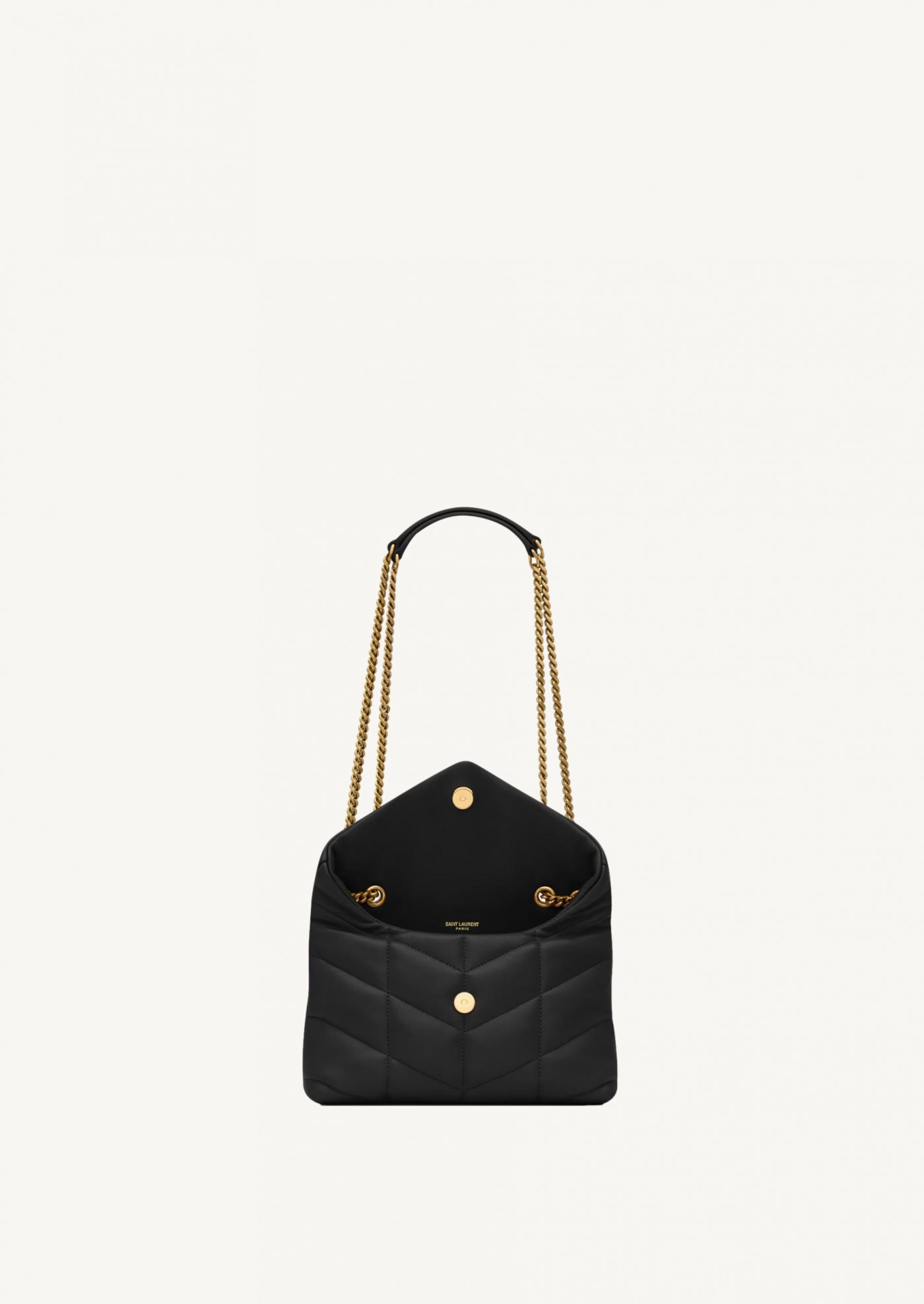 Puffer Toy noir et doré Saint Laurent