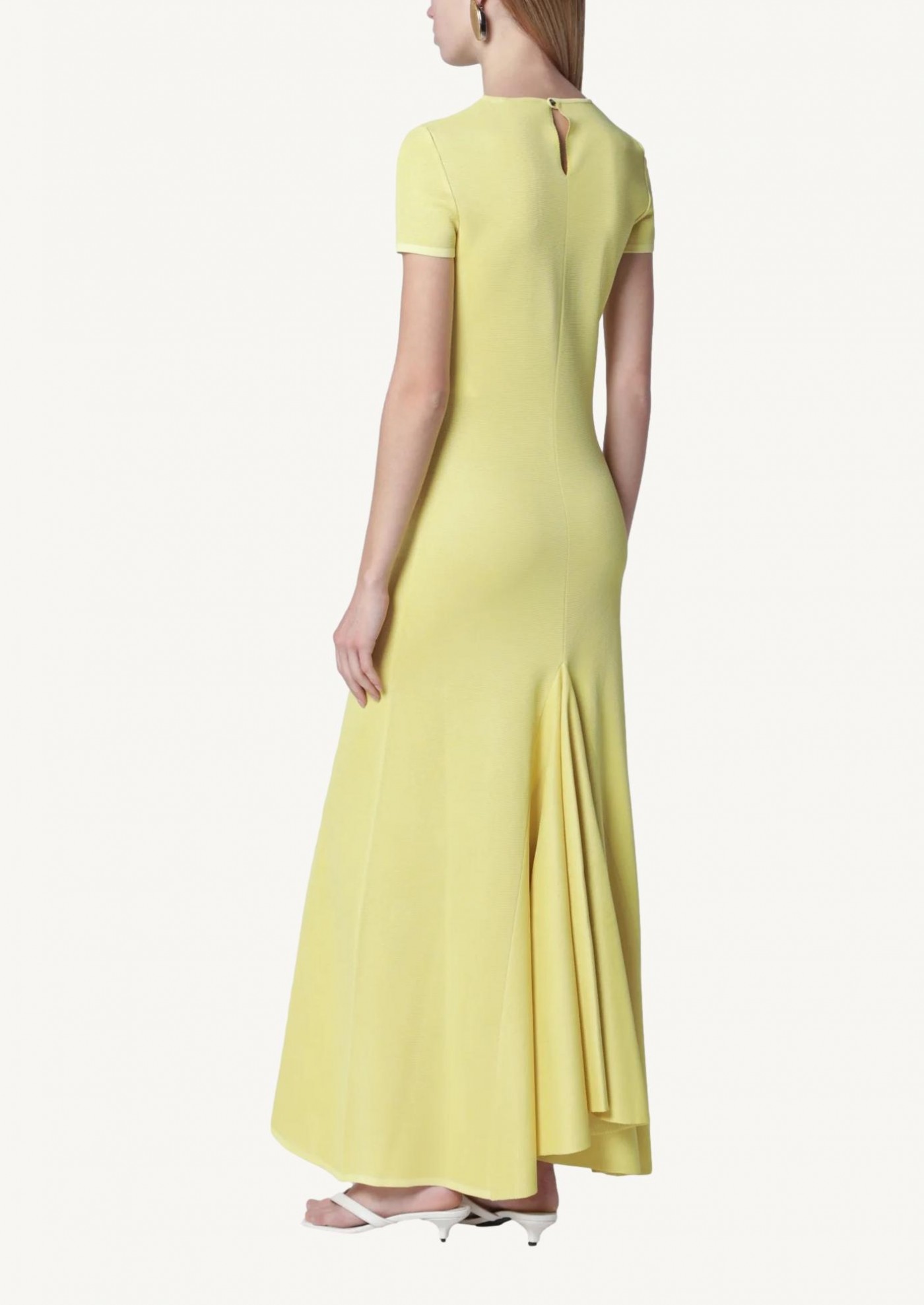 The Yellow Knit Dress