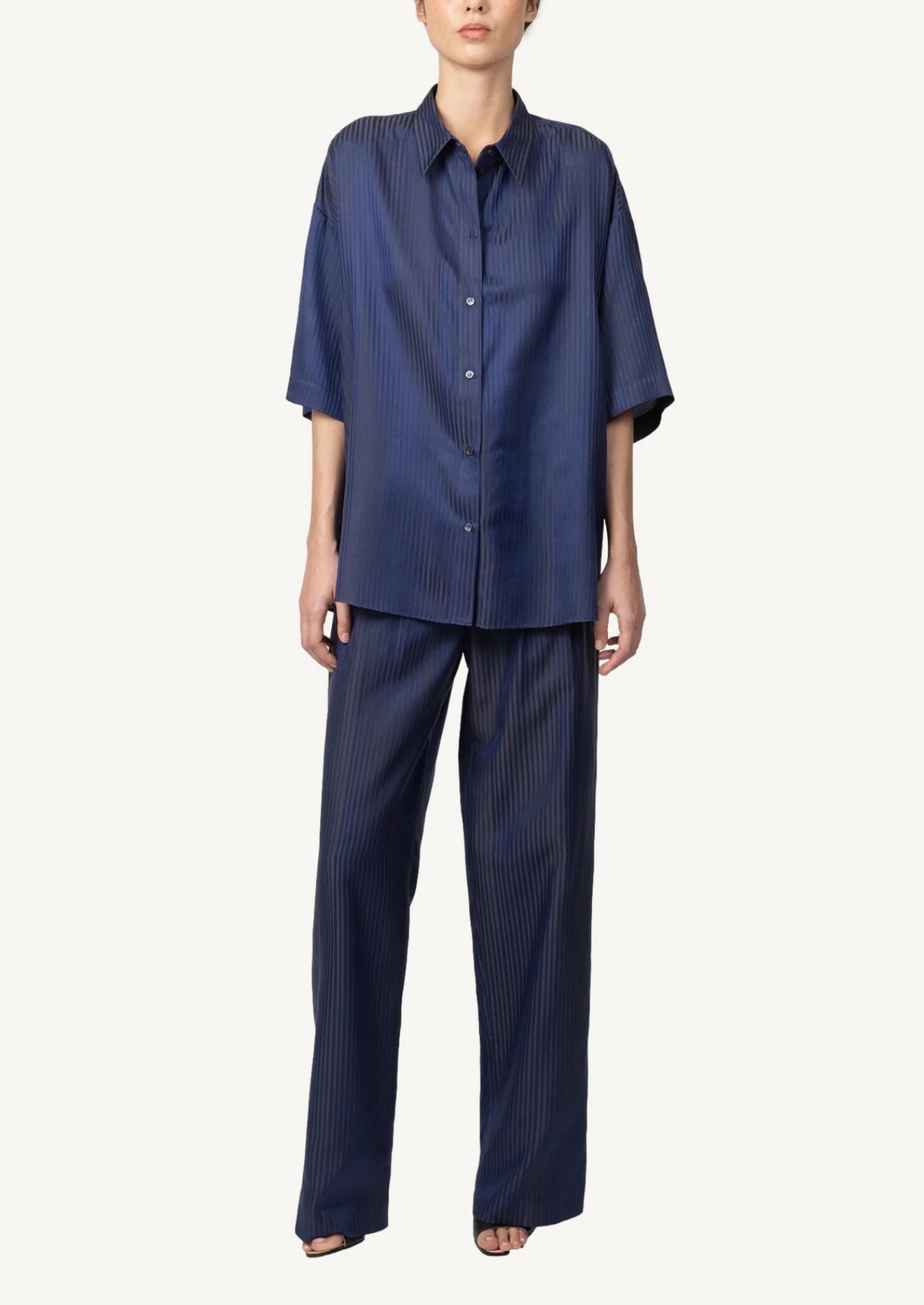 Chemise à manches courtes Stafford navy