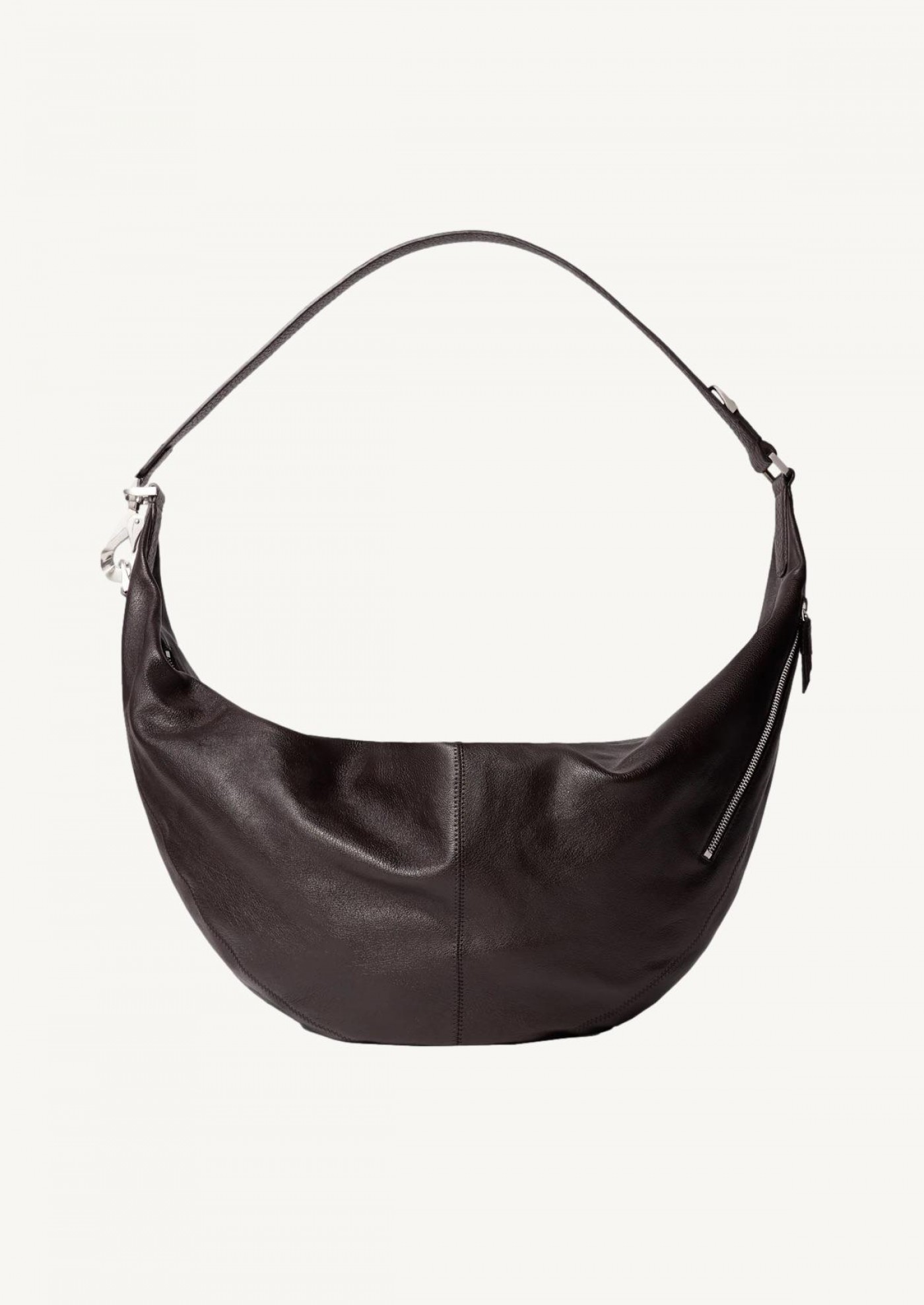 LARGE LEATHER QUIVER CLIP BAG