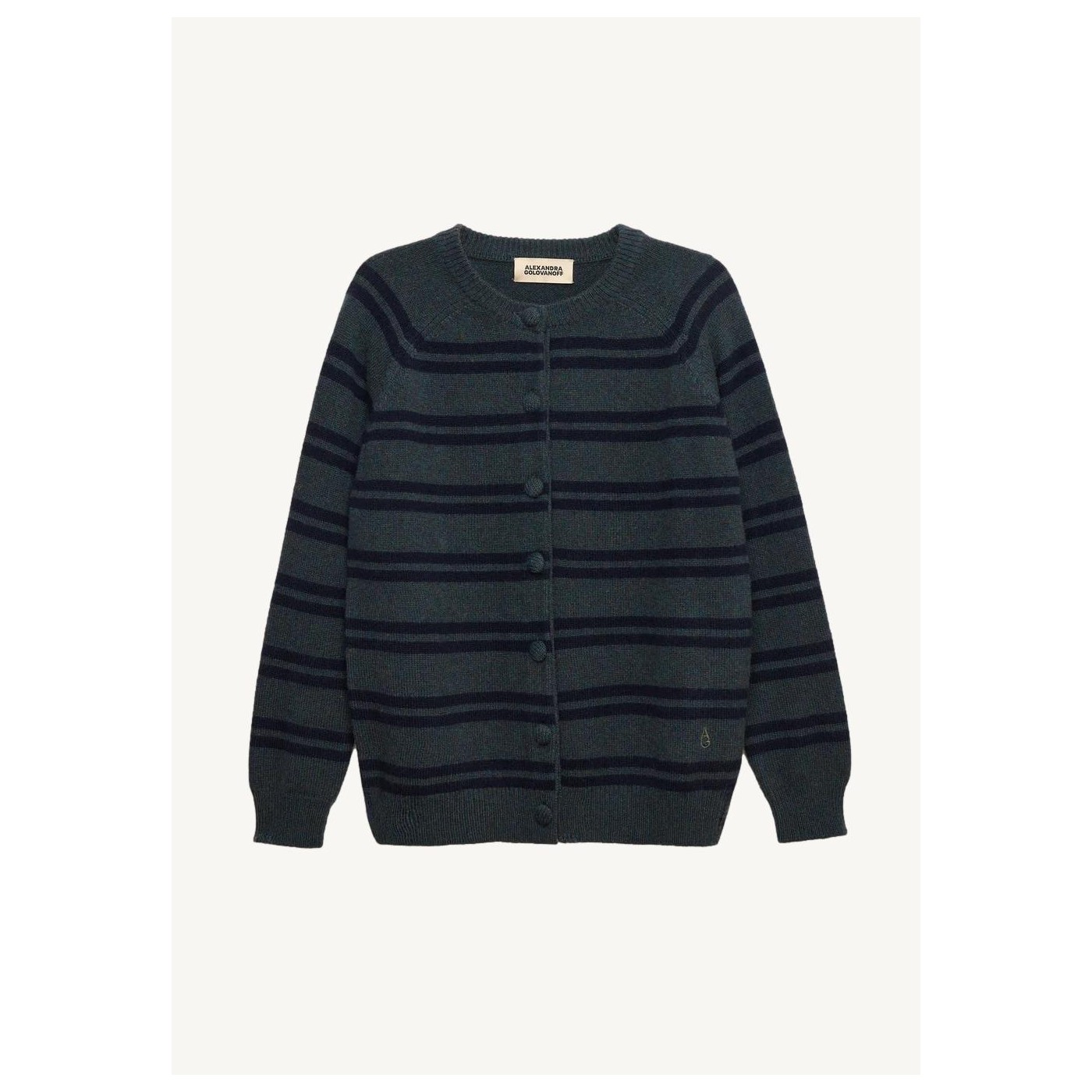 Maxi Cardigan Mila Stripes Humus 21