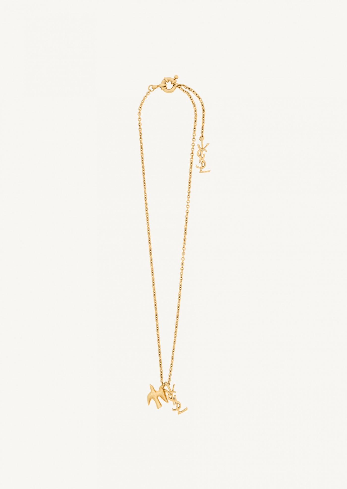CASSANDRE dove necklace in brass Saint Laurent