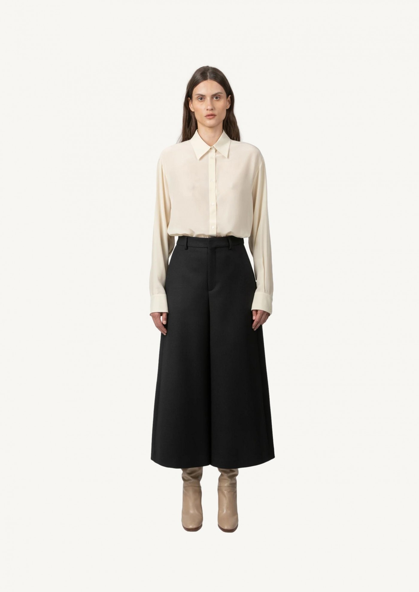 Chemise en crêpe de soie IVORY LEON
