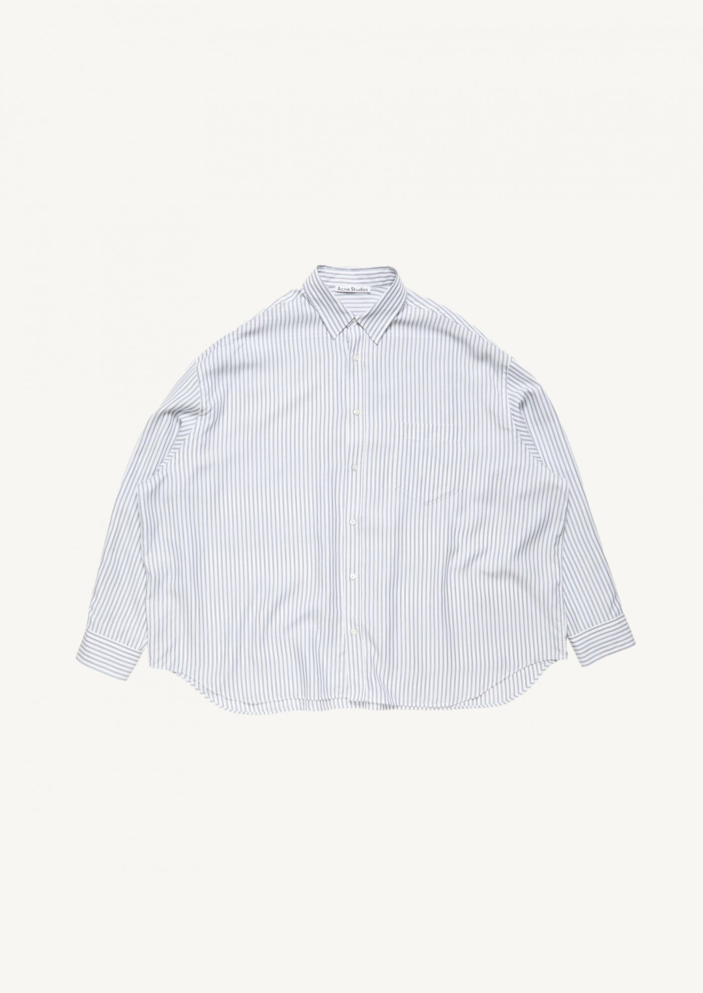 Striped button-up shirt