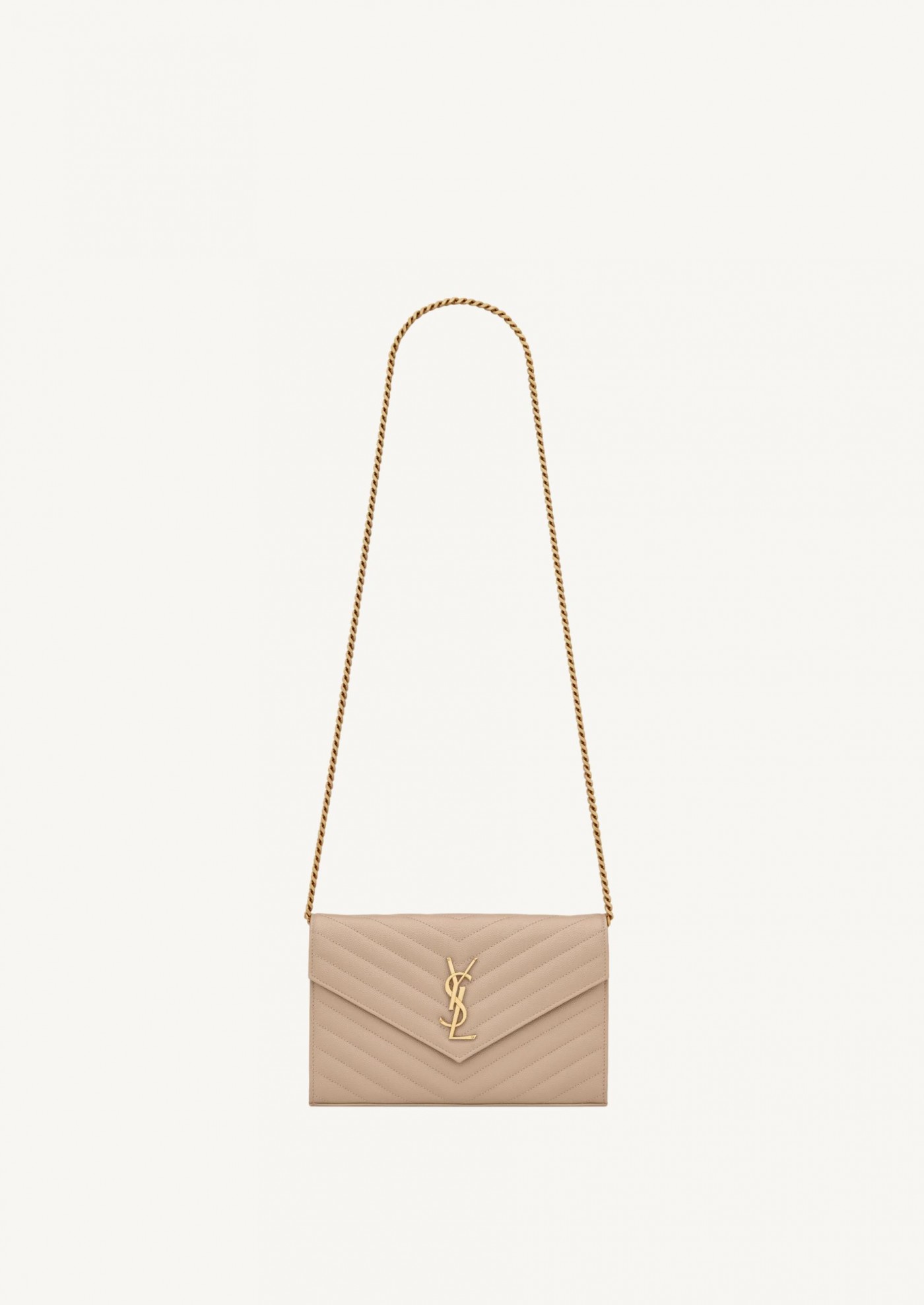 CASSANDRE CHAIN WALLET GRAIN DE POUDRE Saint Laurent